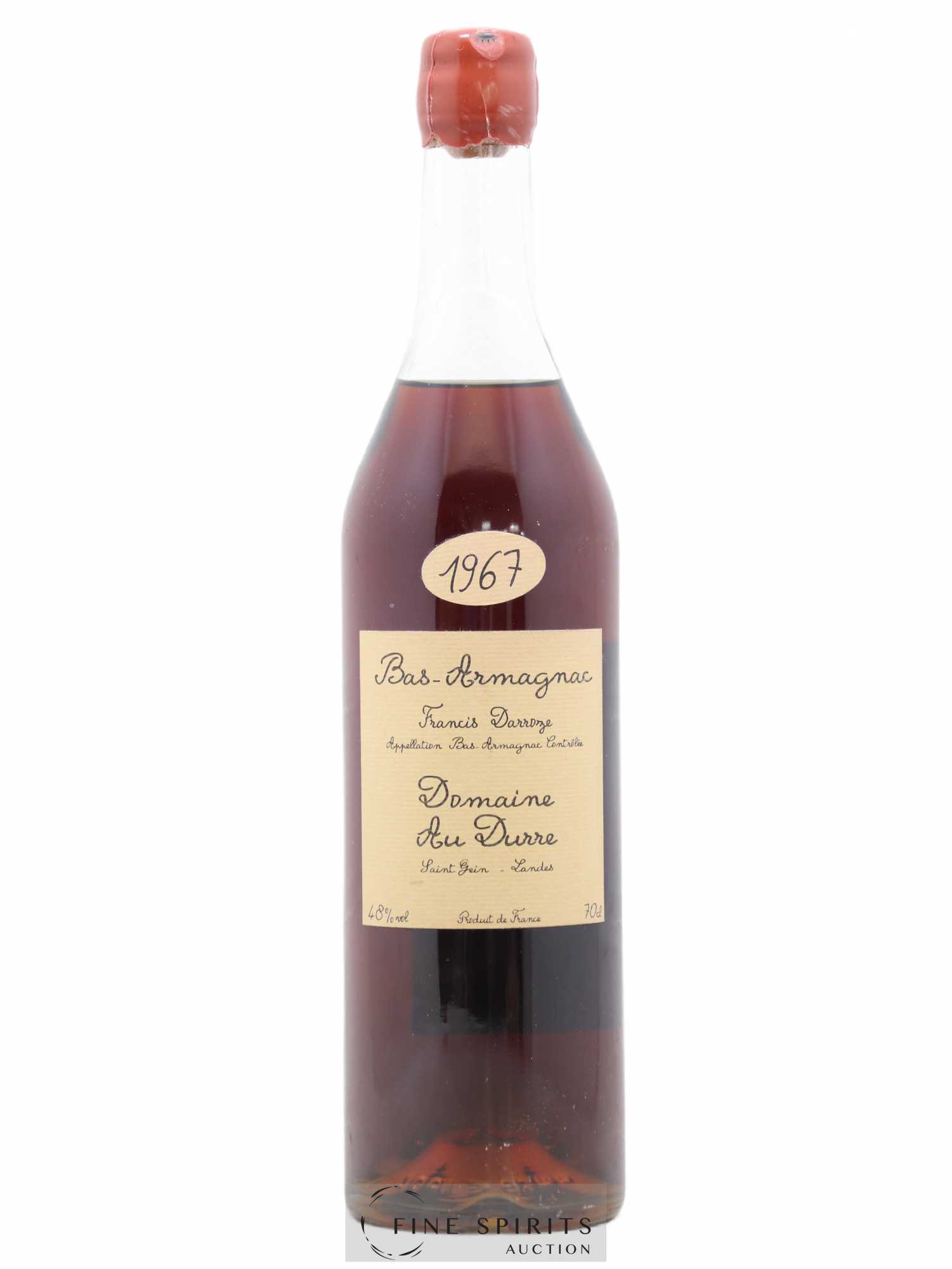 Francis Darroze 1967 Of. Domaine Au Durre bottled 2002 Collection Unique