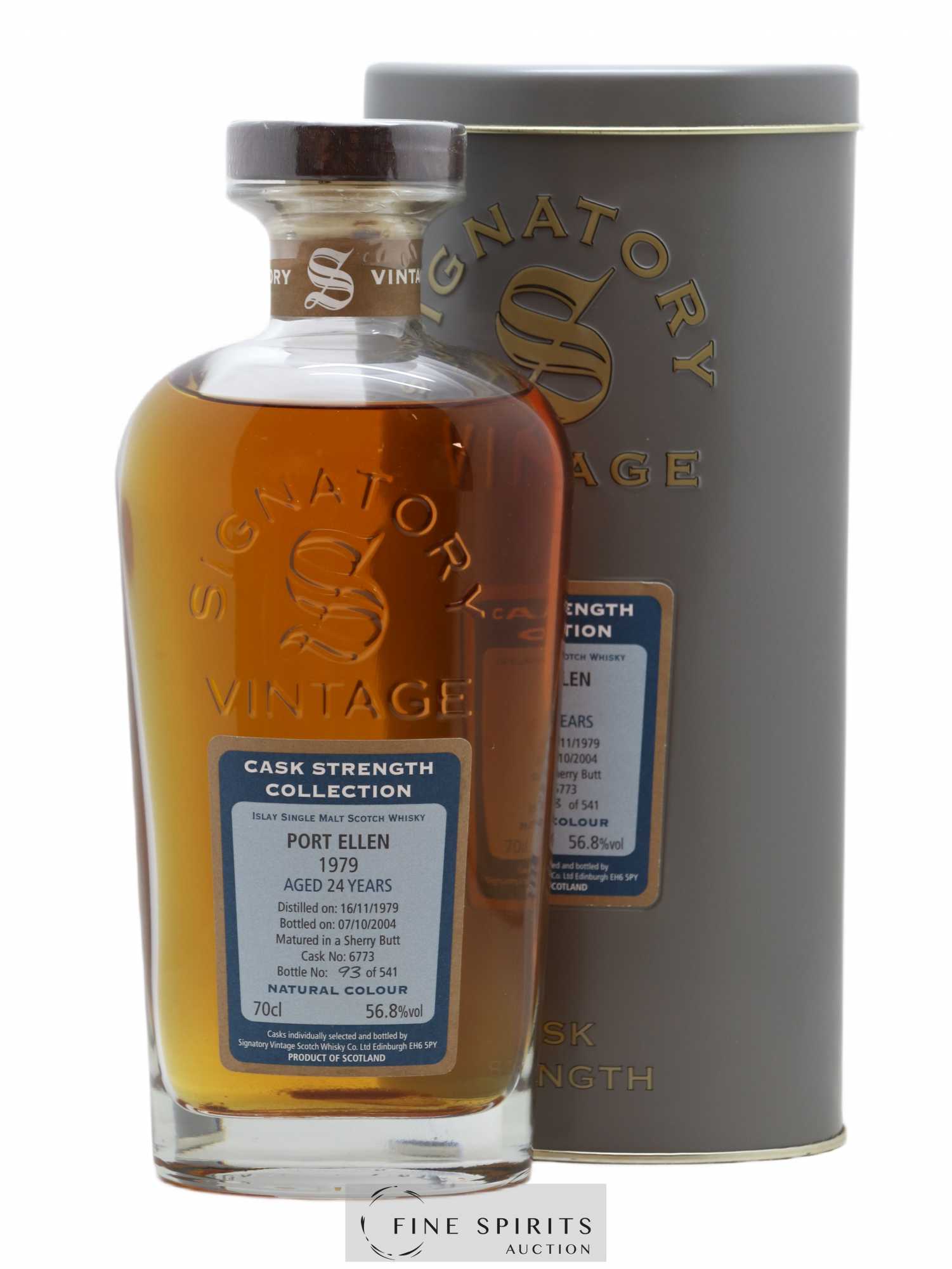 Port Ellen 24 years 1979 Signatory Vintage Cask n°6773 - One of 541 - bottled 2004 Cask Strength Collection