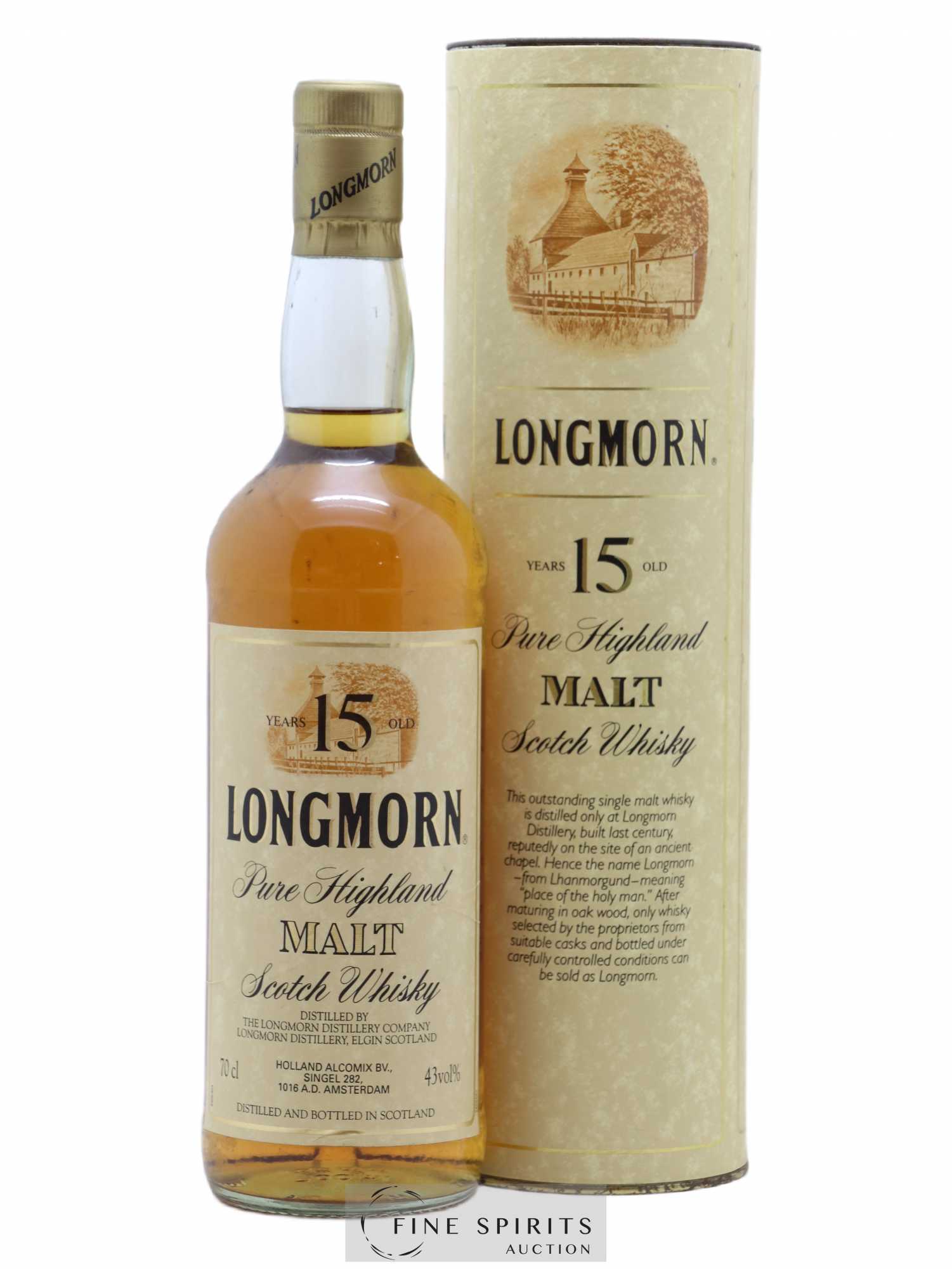 Longmorn 15 years Of. Holland Alcomix Import Pure Highland Malt