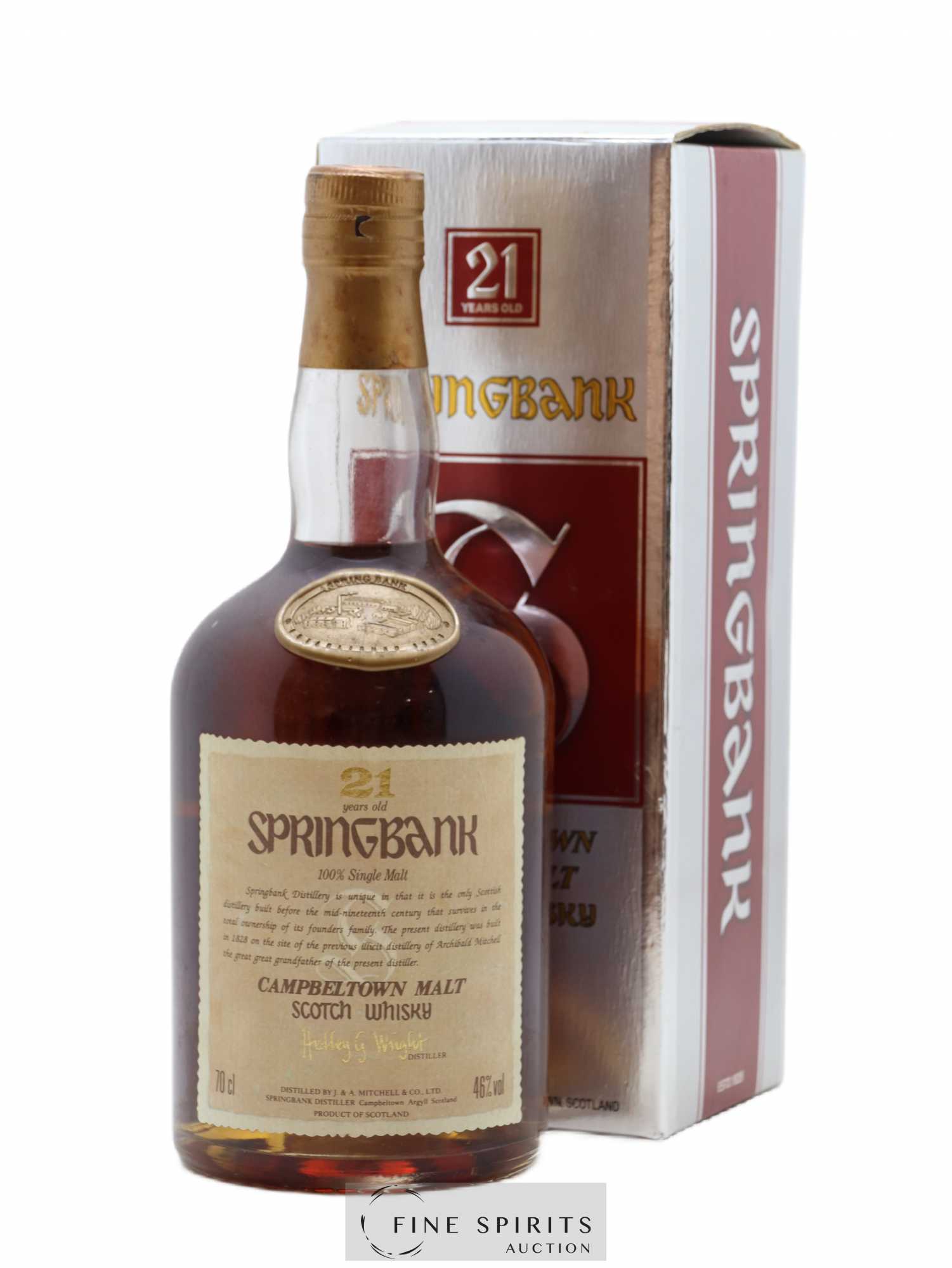 Springbank 21 years Of. Dumpy Gold Wax