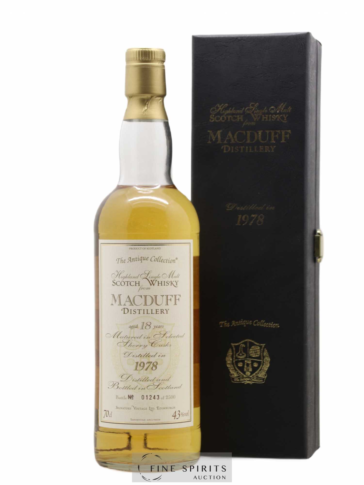 Macduff 18 years 1978 Signatory Vintage Sherry Casks - One of 2500 - bottled 1997 The Antique Collection