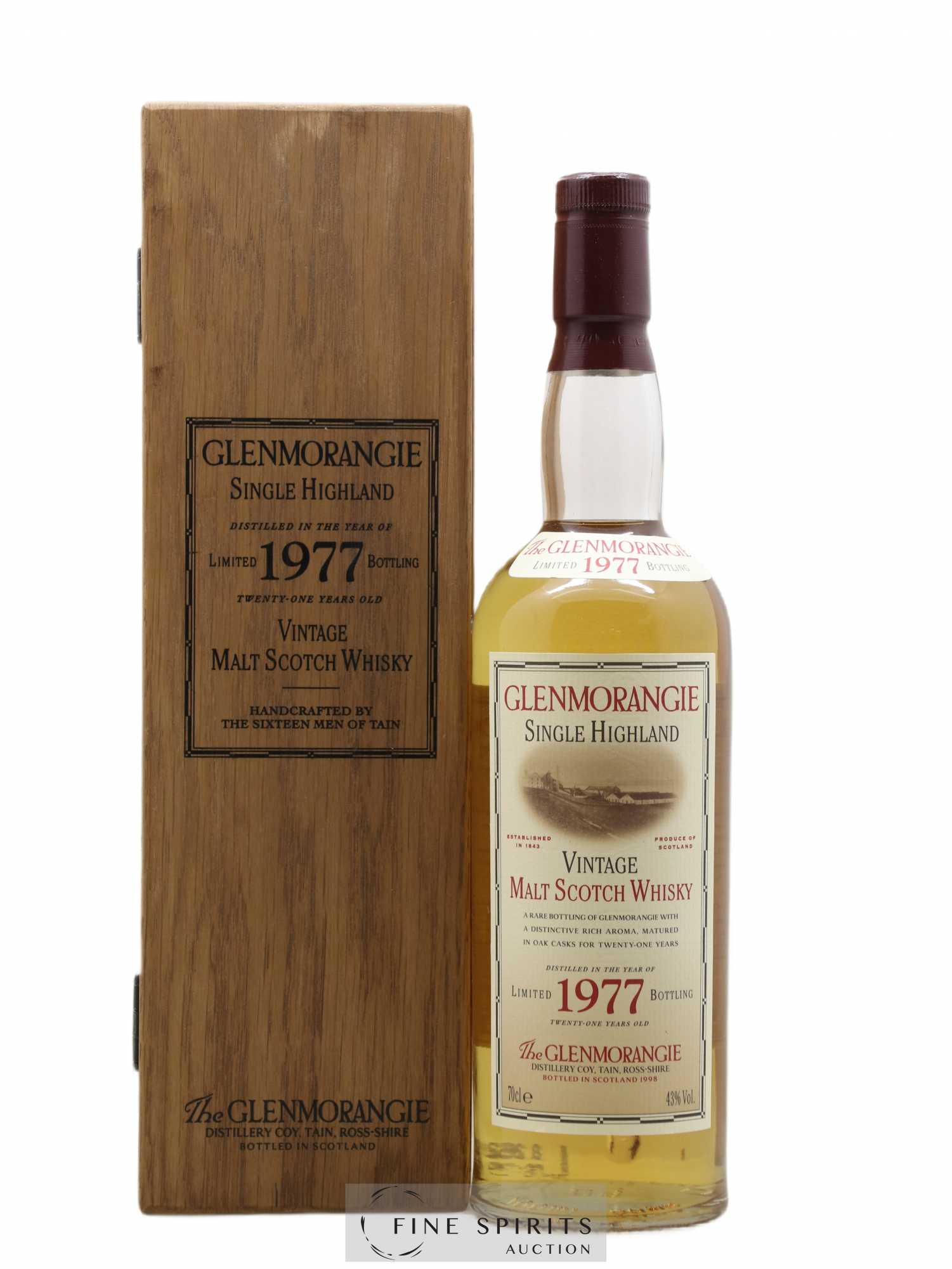 Glenmorangie 21 years 1977 Of. bottled 1998 Limited Bottling