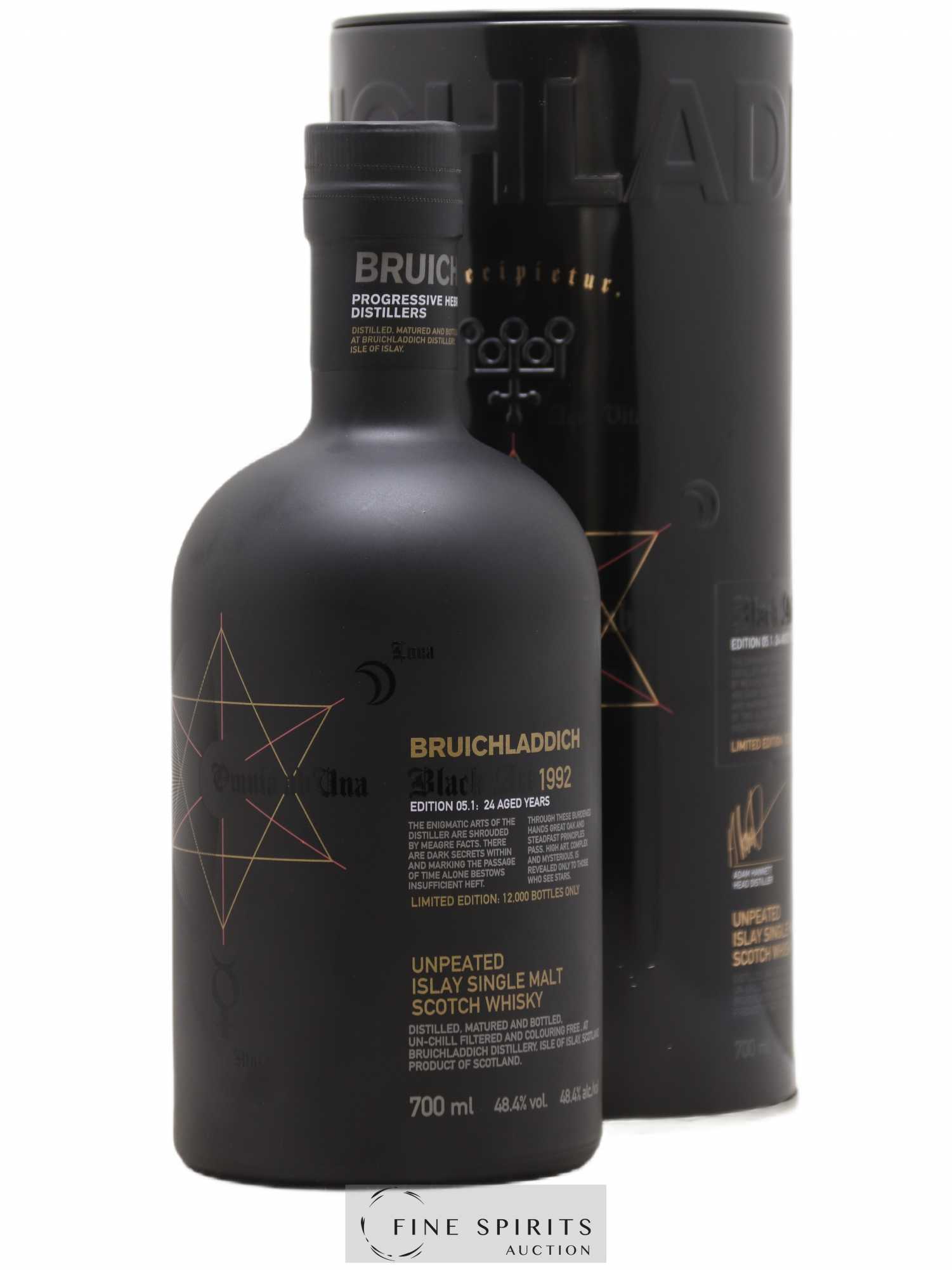 Bruichladdich 24 years 1992 Of. Black Art Edition 05.1 One of 12000 Unpeated