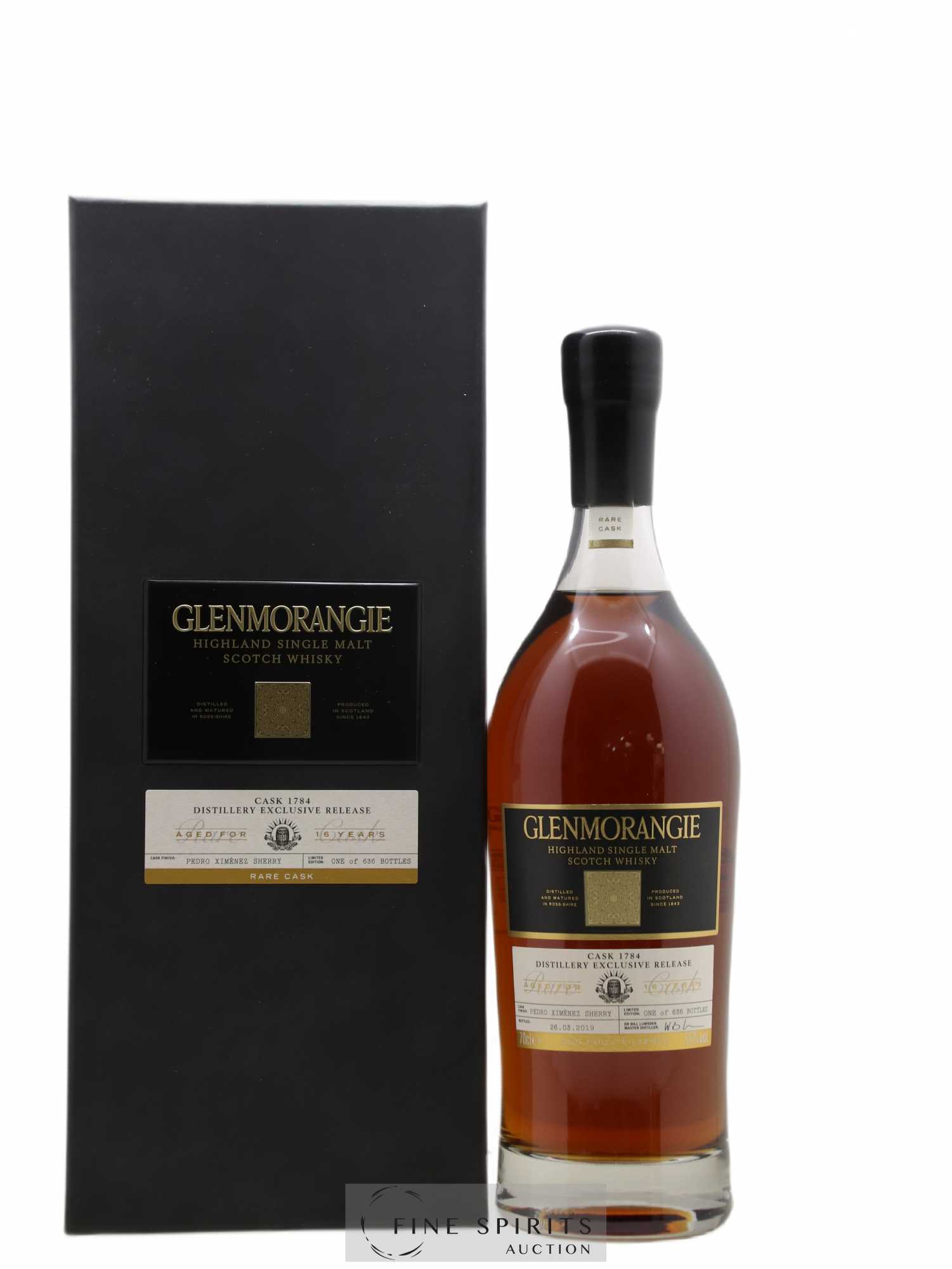 Glenmorangie 16 years Of. Rare Cask n° 1784 - One of 636 - bottled 2019 Limited Edition