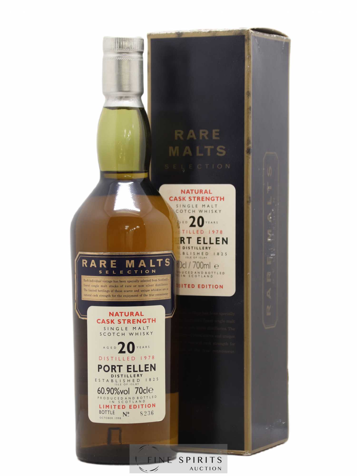 Port Ellen 20 years 1978 Of. Rare Malts Selection Natural Cask Strengh - bottled 1998 Limited Edition