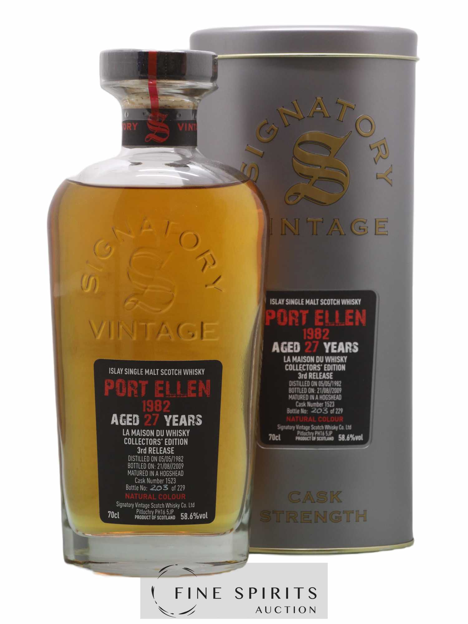 Port Ellen 27 years 1982 Signatory Vintage Collectors Edition 3rd Release Cask n°1523 - One of 229 - bottl