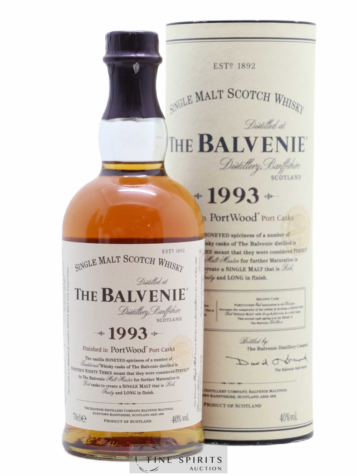 Balvenie The 1993 Of. Port Wood Finished Limited Release