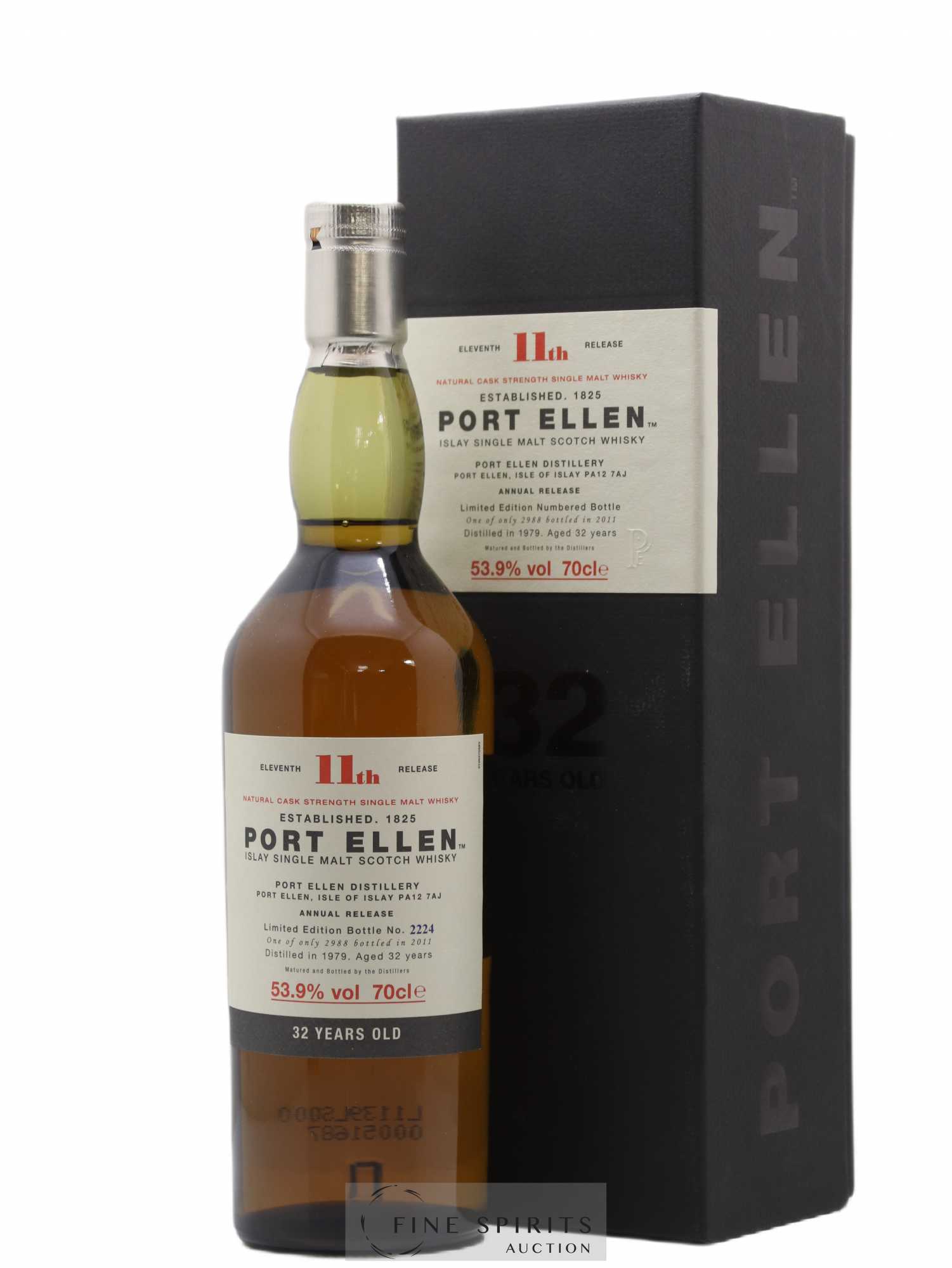 Port Ellen 32 years 1979 Of. 11th Release Natural Cask Strength - One of 2988 - bottled 2011 Limited Edition