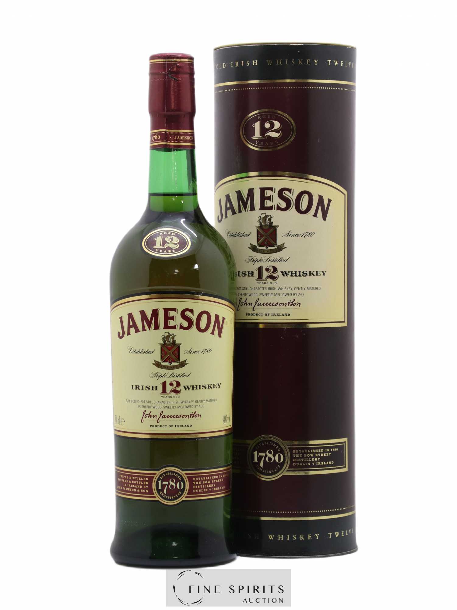 Jameson 12 years Of. Triple Distilled