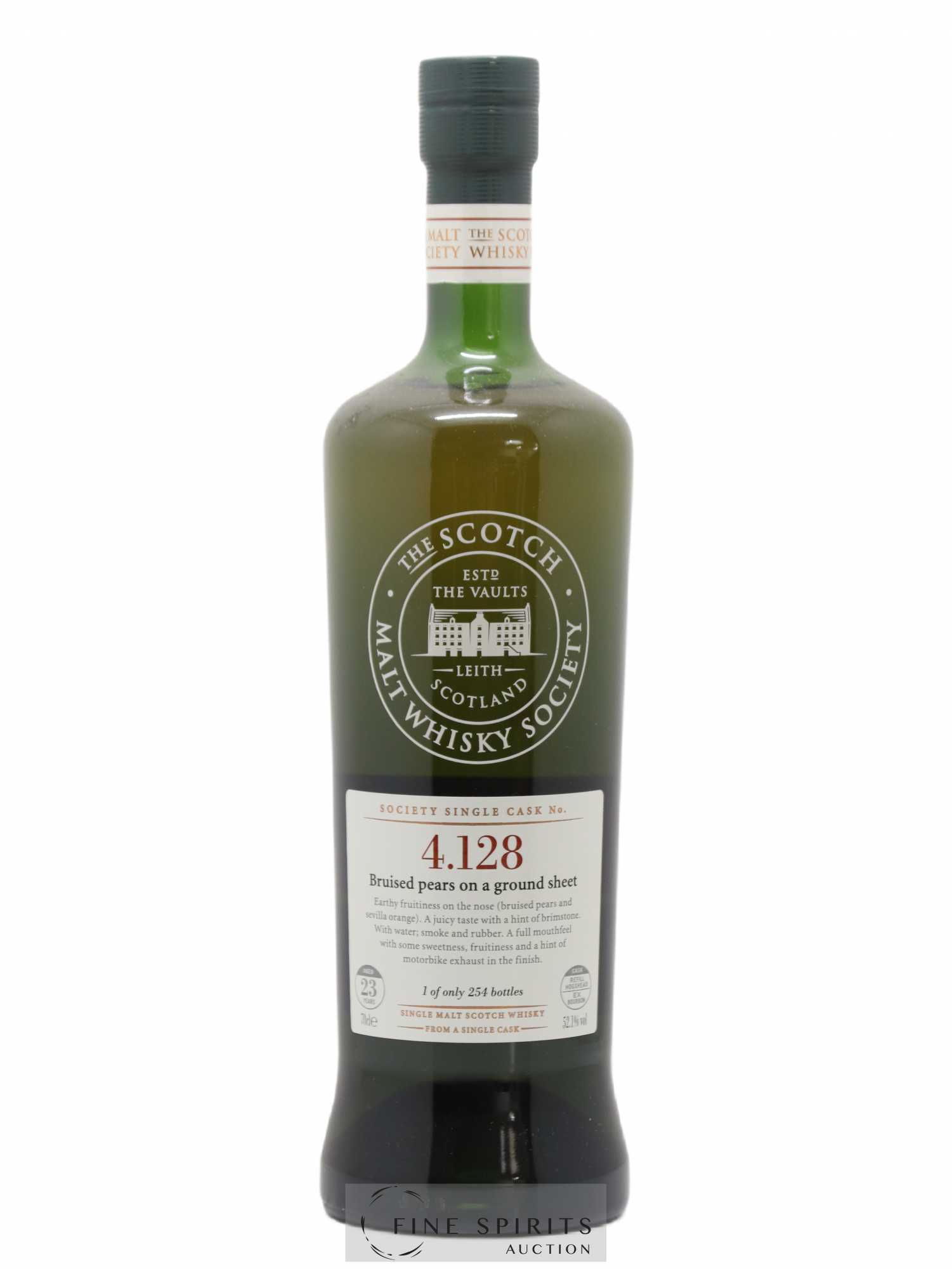 Bruised Pears on a Ground Sheet 23 years 1984 The Scotch Malt Whisky Society Cask n°4.128 - One of 254 - bottled 2008