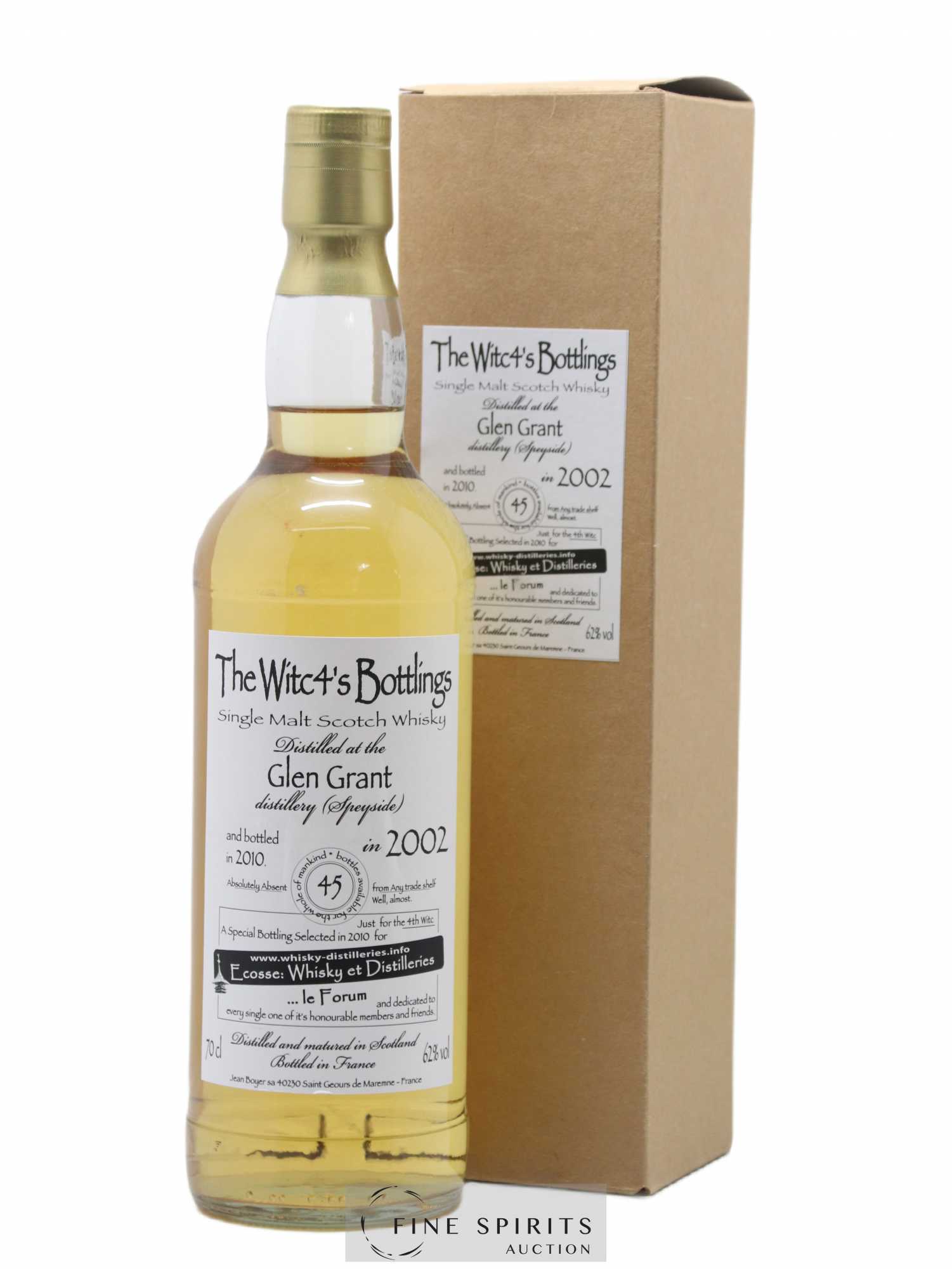 Glen Grant 2002 The Witc4's Bottlings One of 45 - bottled 2010