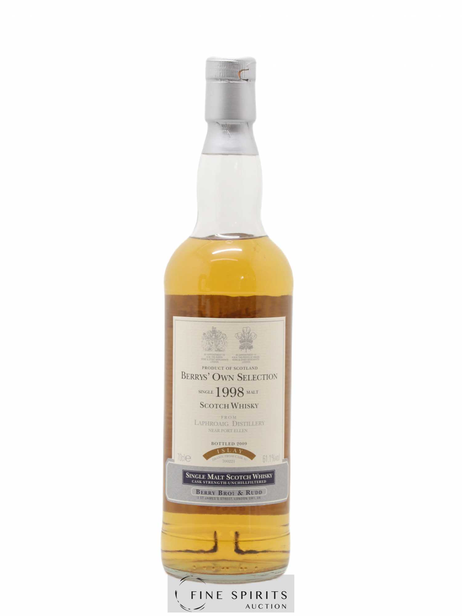 Laphroaig 1998 Berry Bros & Rudd Cask n°700221 - bottled 2009