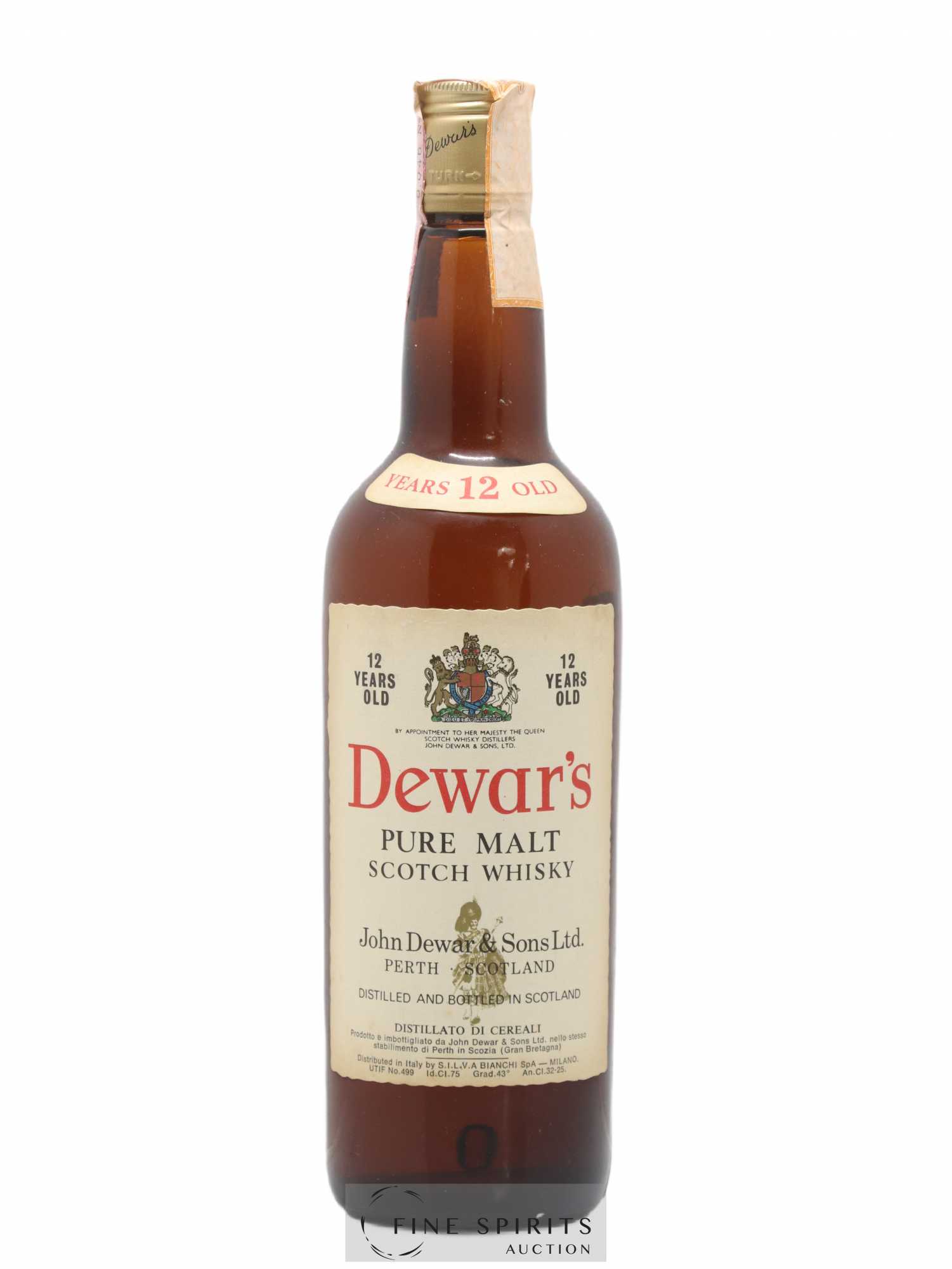 Dewar's 12 years Pure Malt Bianchi Import