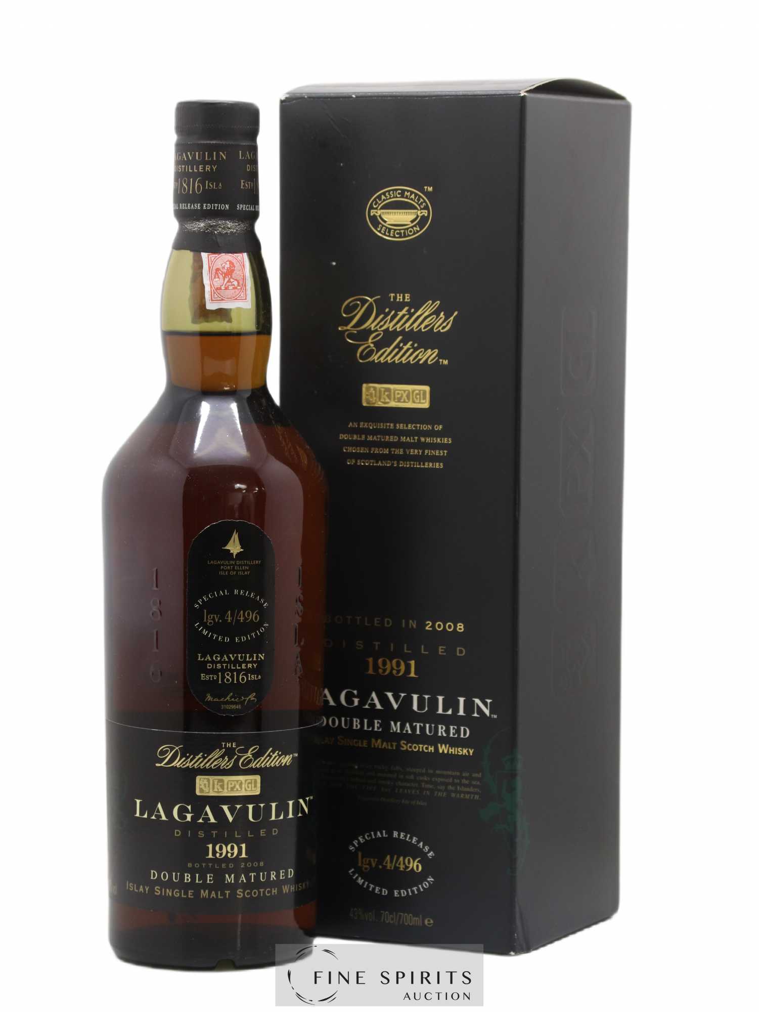 Lagavulin 1991 Of. The Distillers Edition lgv.4-496 - bottled 2008 Special Release - Limited Edition