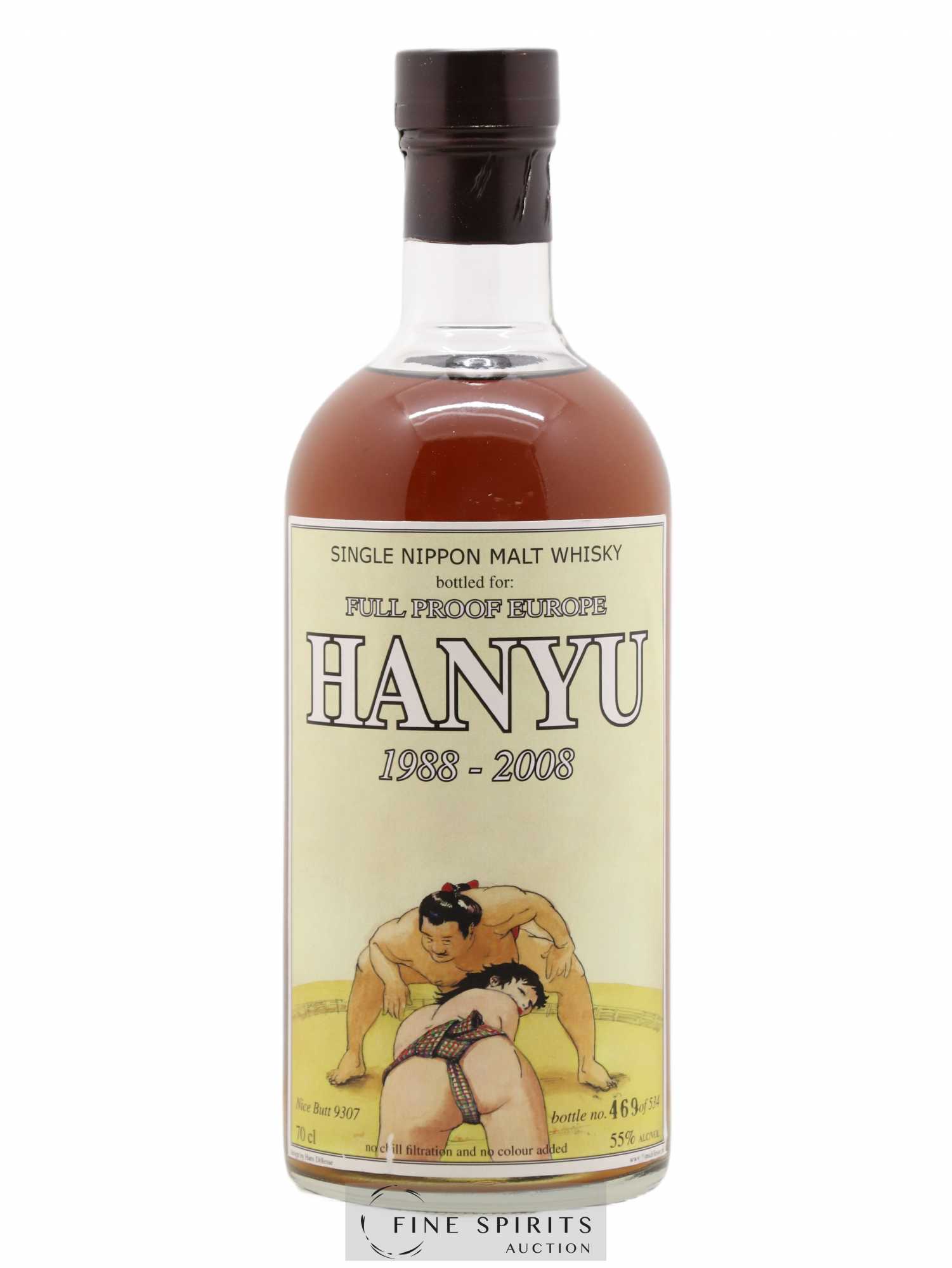 Hanyu 1988 Of. Nice Butt Cask n°9307 - One of 534 - bottled 2008 Full Proof Europe