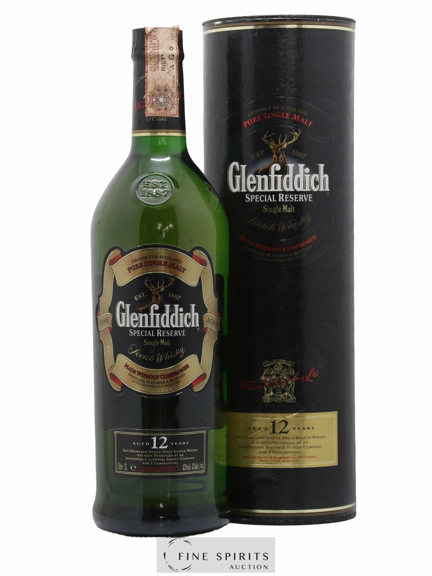 Glenfiddich 12 years Of. Special Reserve 100cl.