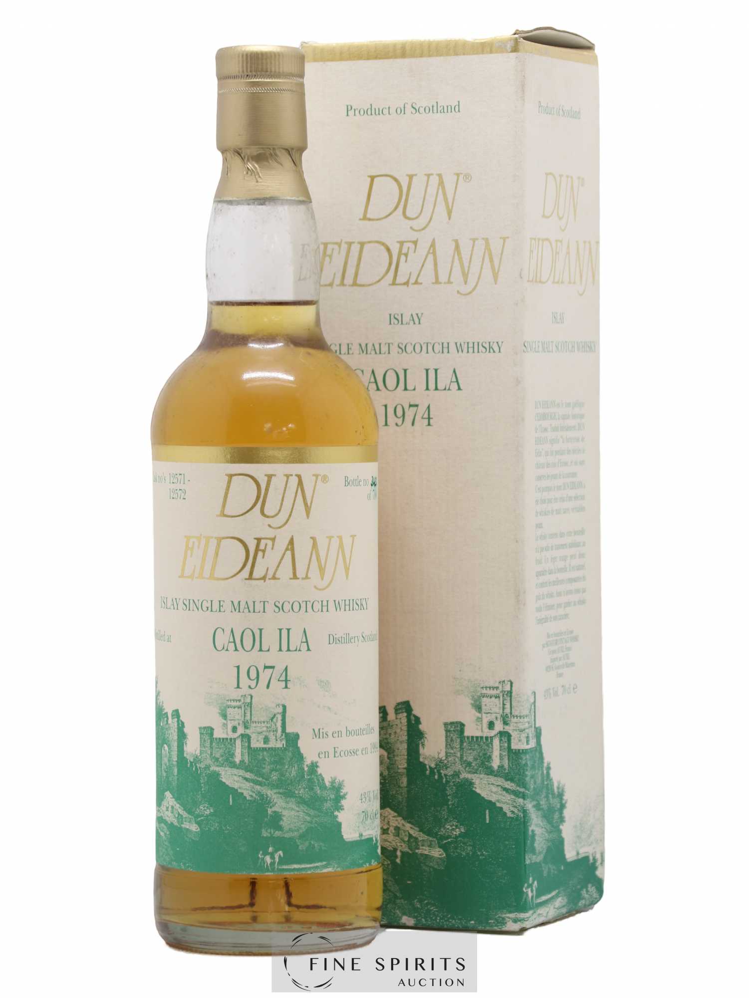 Caol Ila 1974 Signatory Vintage Dun Eideann Cask n°12571-12572 - bottled 1994