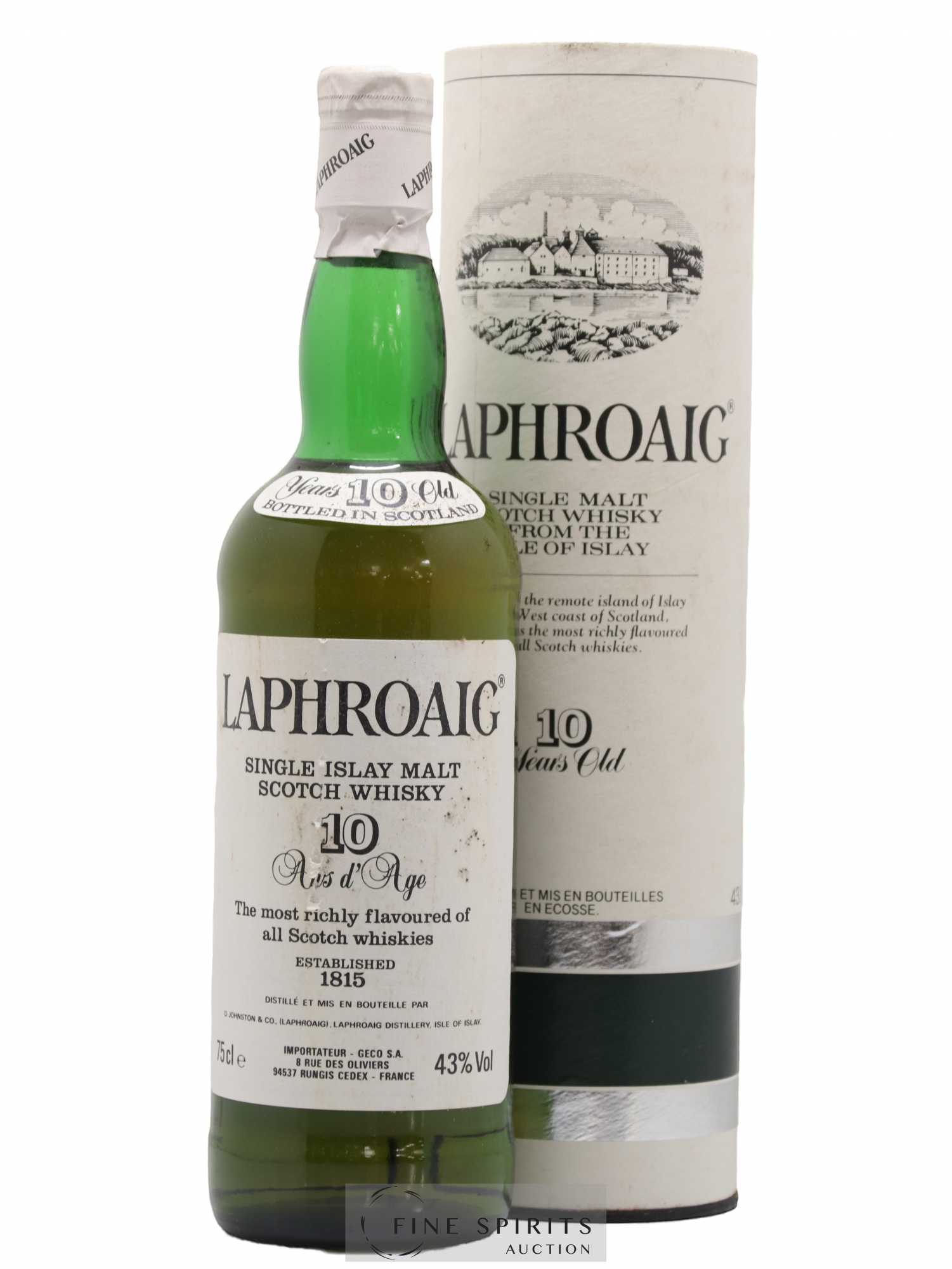 Laphroaig 10 years Of. (80's) GECO Import