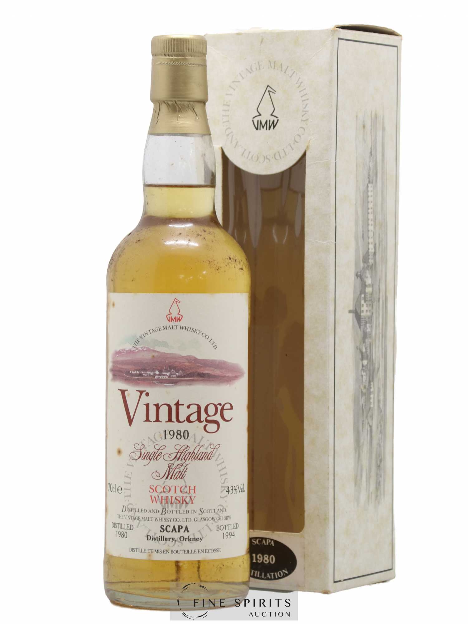 Scapa 1980 The Vintage Malt Whisky Co. Ltd. bottled 1994