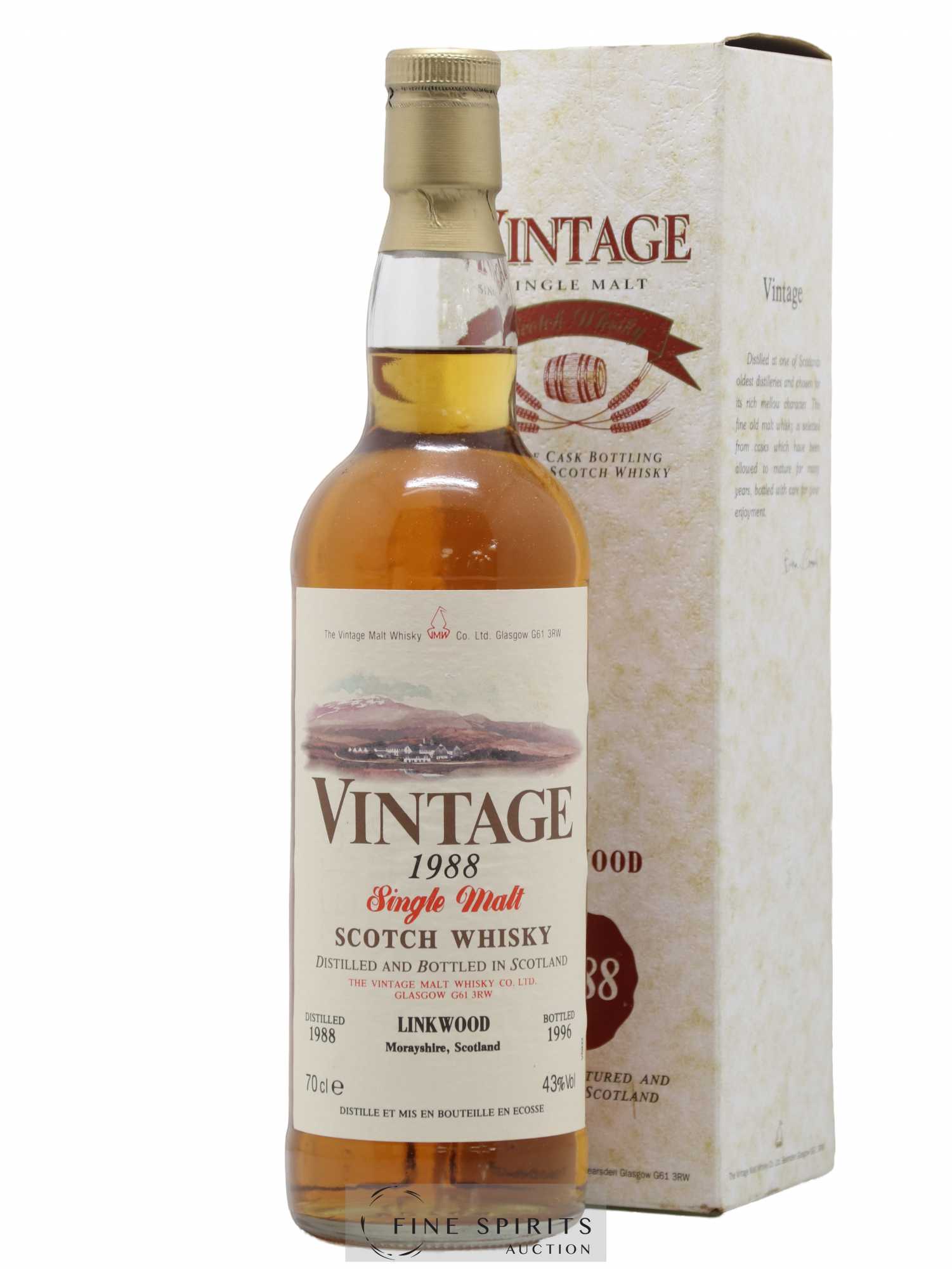 Linkwood 1988 The Vintage Malt Whisky Co. Ltd. bottled 1996