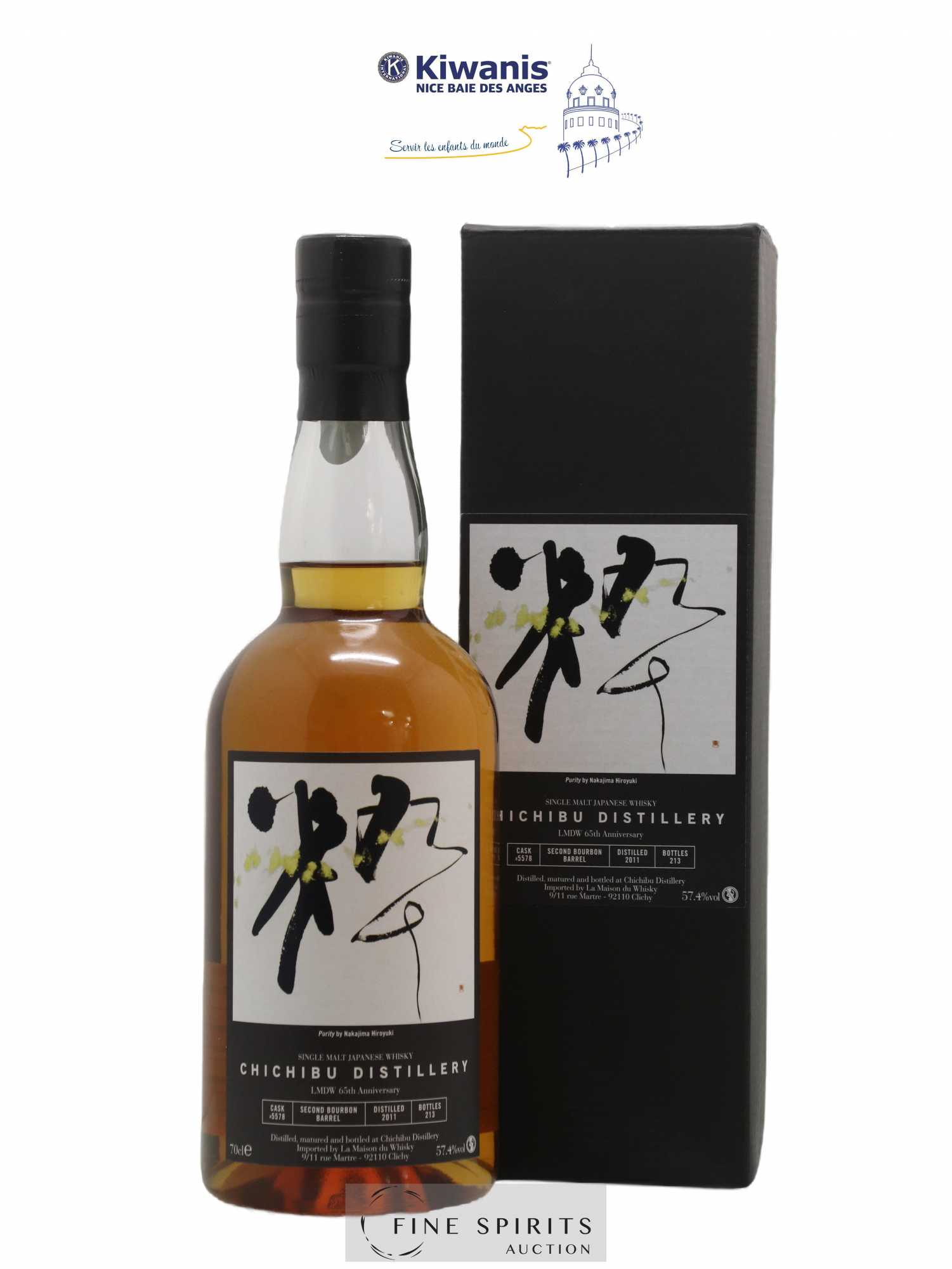 Chichibu 2011 Of. Cask n°5578 - One of 213 LMDW 65th Anniversary