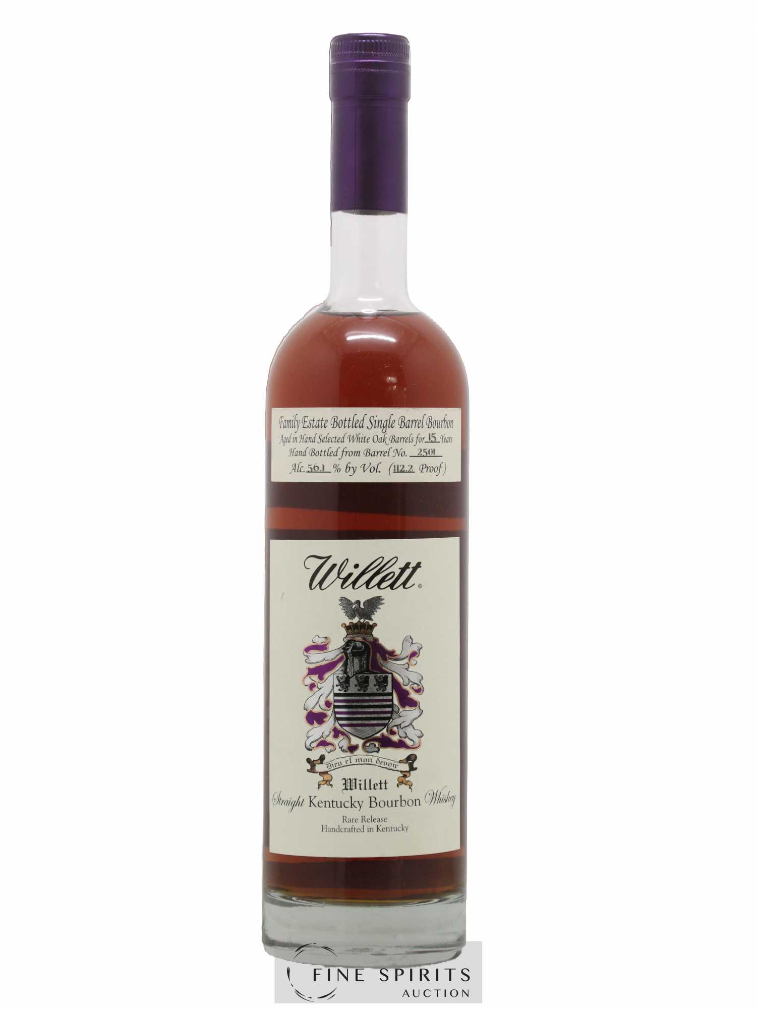 Willett 15 years Of. Barrel n°2501 - One of 128 Rare Release