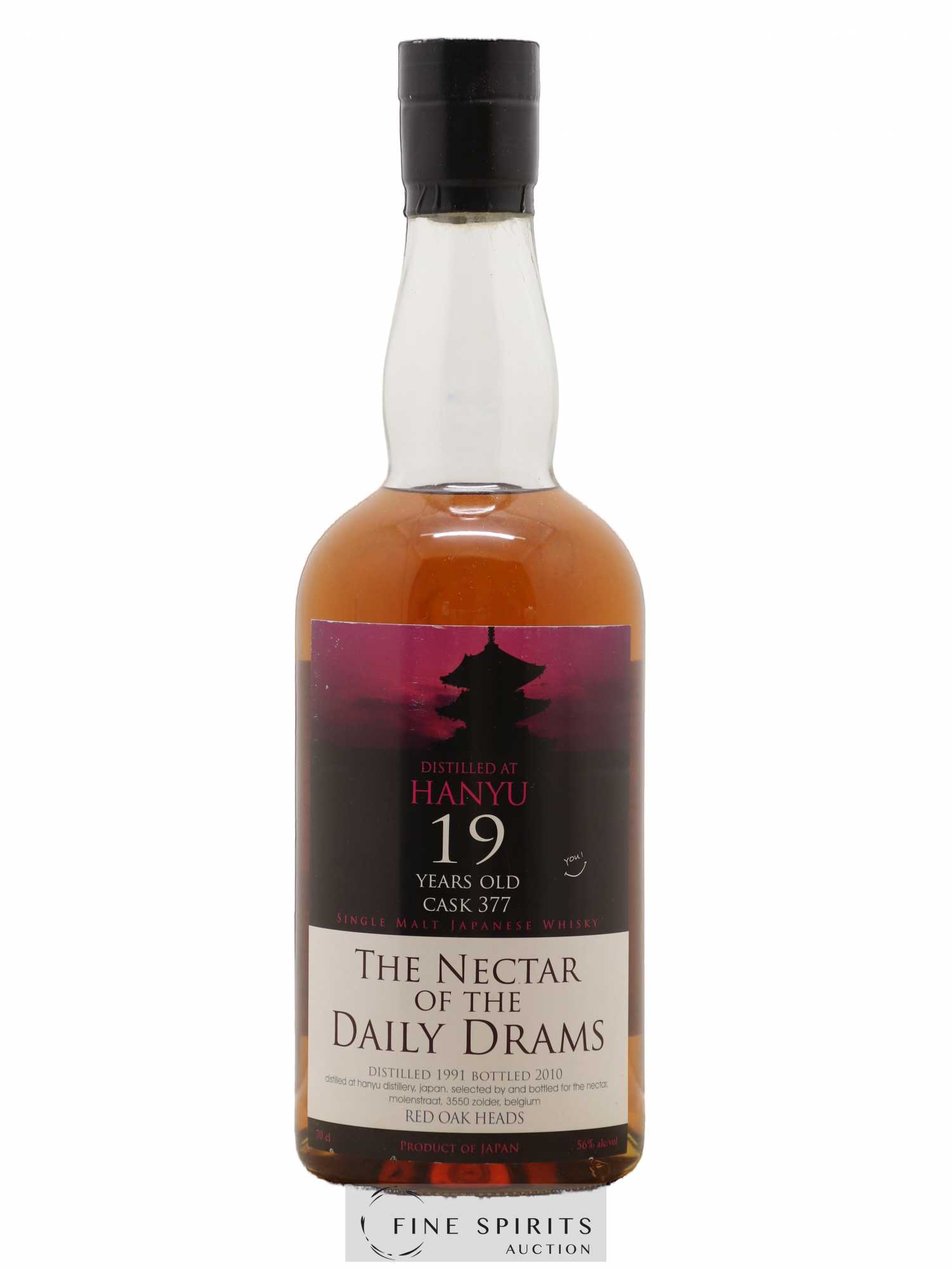 Hanyu 19 years 1991 The Nectar Of The Daily Drams Red Oak Heads - Cask n°377 - bottled 2010