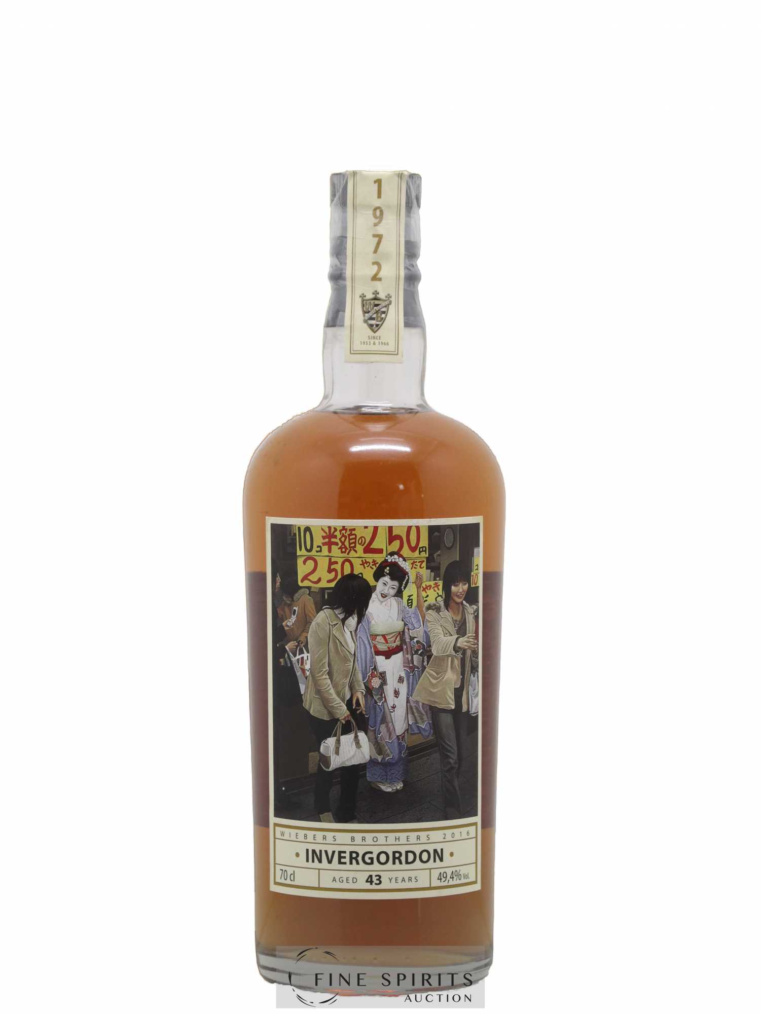 Invergordon 43 years 1972 Wiebers Brothers One of 120 - bottled 2016 Tokyo Days