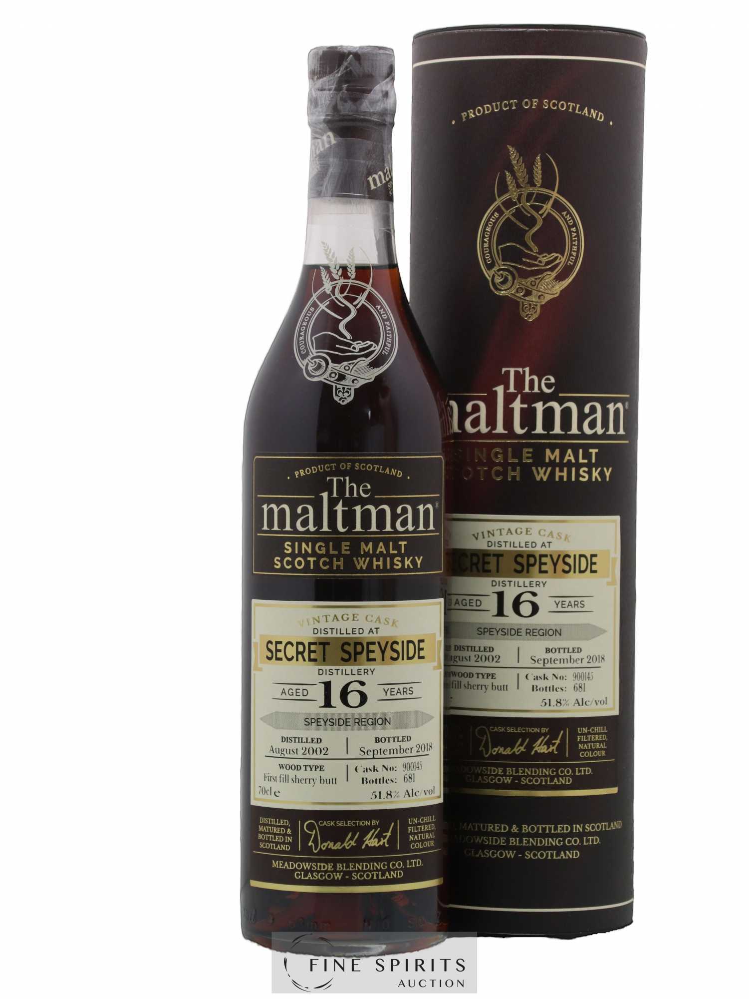 The Maltman 16 years 2002 Meadow Blending Secret Speyside Cask n°900145 - One of 681 - bottled 2018