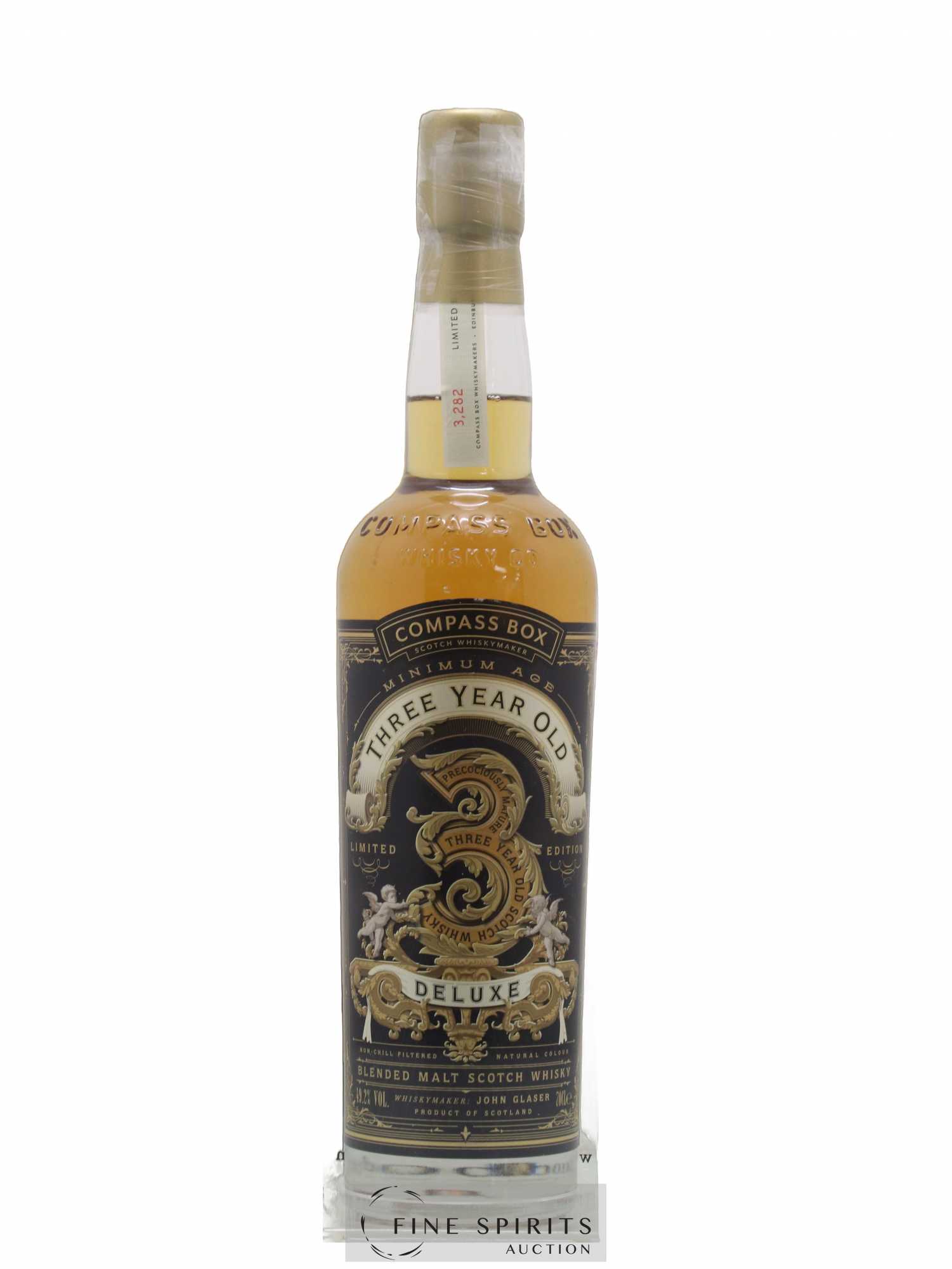 Three Year Old Deluxe 3 years Compass Box One of 3282 - bottled 2016 Limited Edition