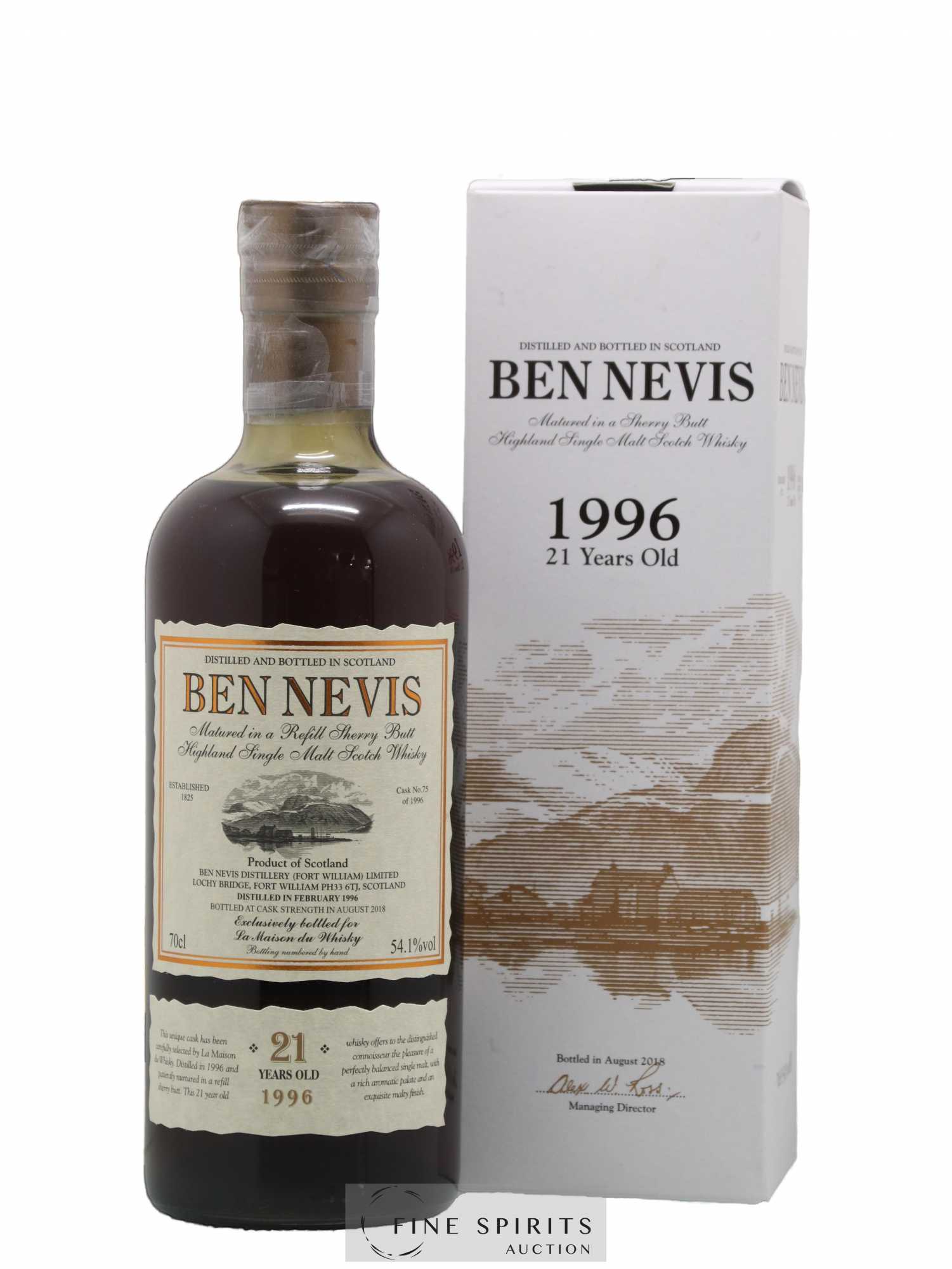 Ben Nevis 21 years 1996 Of. Cask n°75 - bottled 2018 LMDW