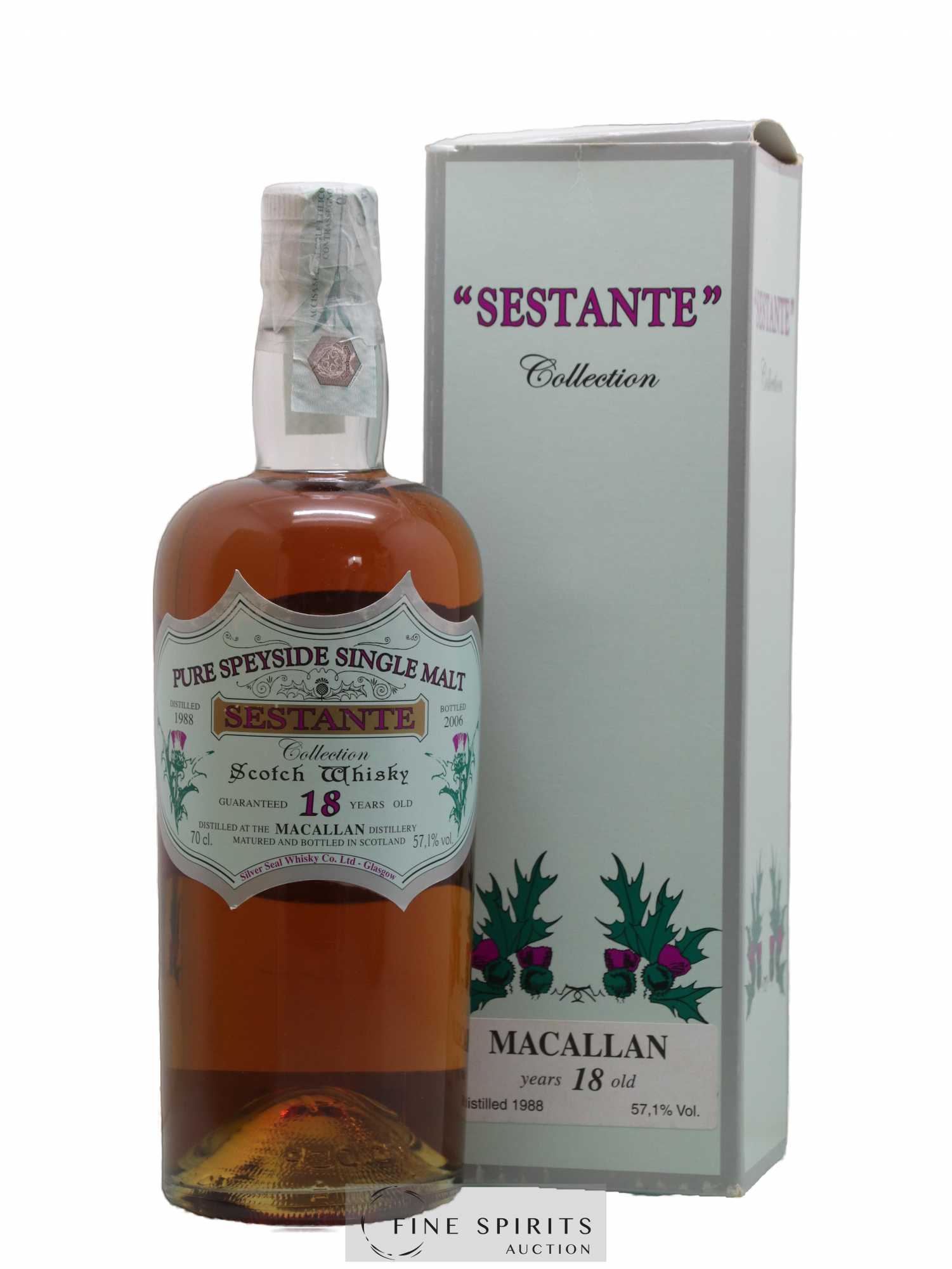 Macallan (The) 18 years 1988 Silver Seal Whisky Company Sestante Collection One of 300 - bottled 2006 Cuzziol