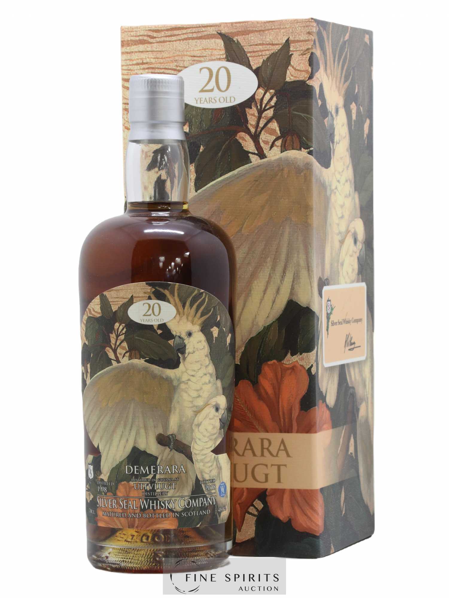 Uitvlugt 20 years 1998 Silver Seal Whisky Company Cask n°19 - One of 215 - bottled 2018 Whisky Antique