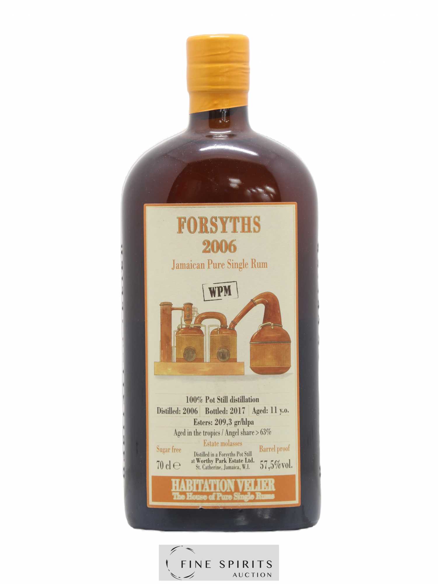 Forsyths 11 years 2006 Velier WPM bottled 2017 Habitation Velier