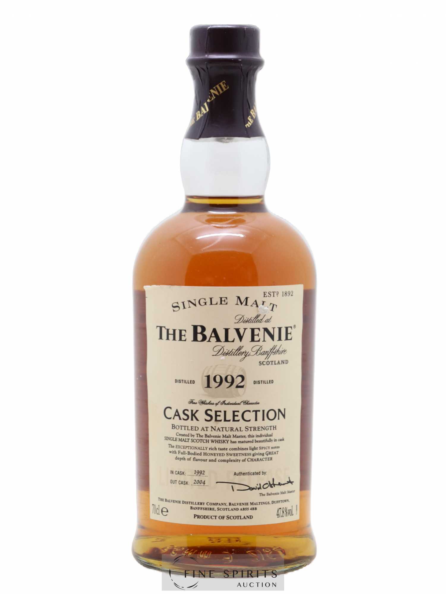 Balvenie The 1992 Of. Cask Selection bottled 2004