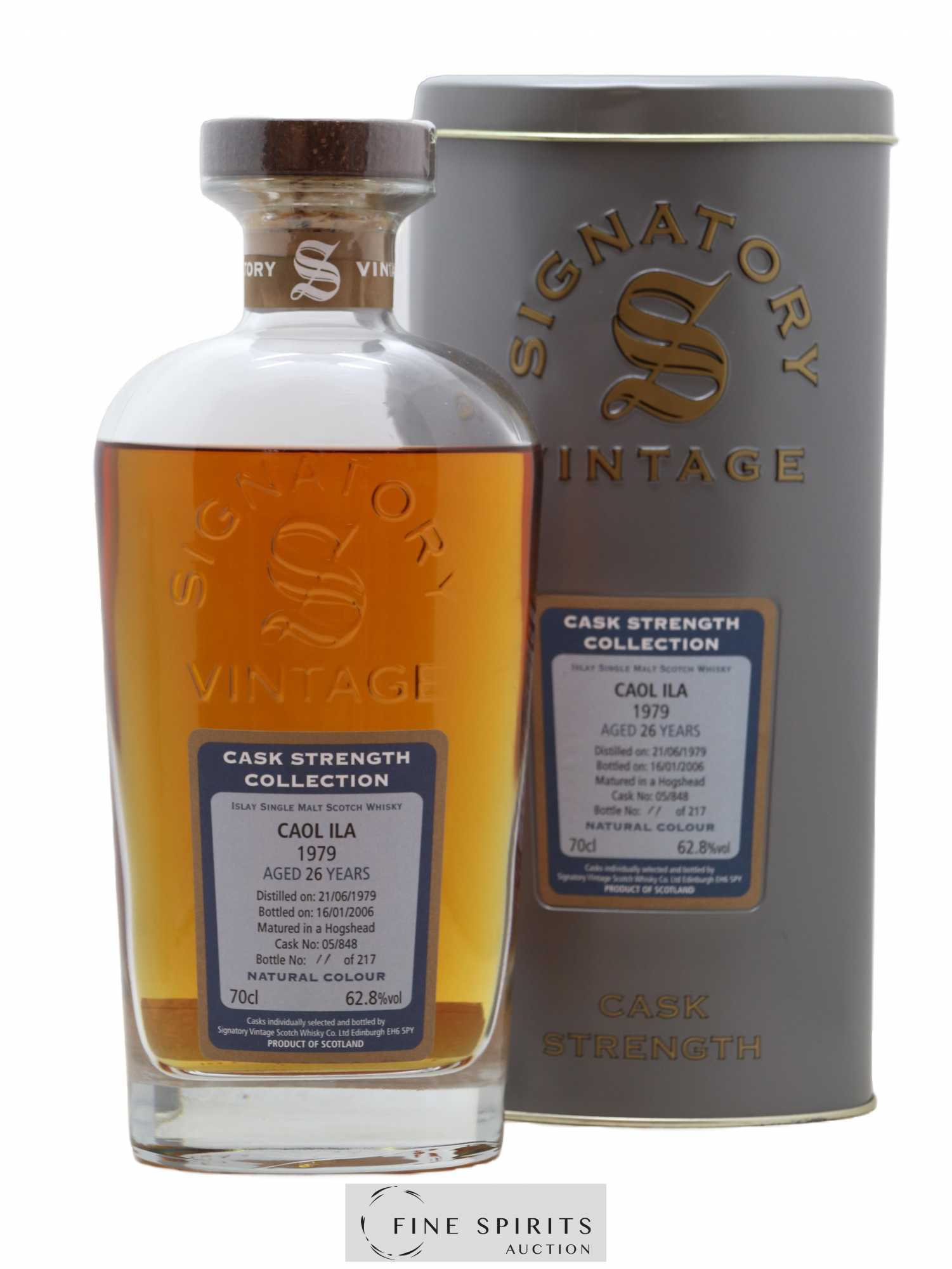 Caol Ila 26 years 1979 Signatory Vintage Cask n°05-848 - One of 217 - bottled 2006 Cask Strength Collection