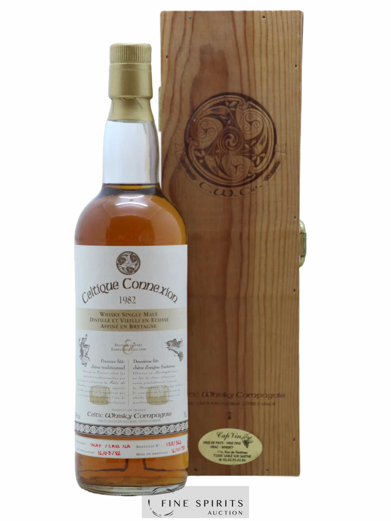 Caol Ila 1982 Celtic Whisky Compagnie Celtique Connexion One of 562 - bottled 1998