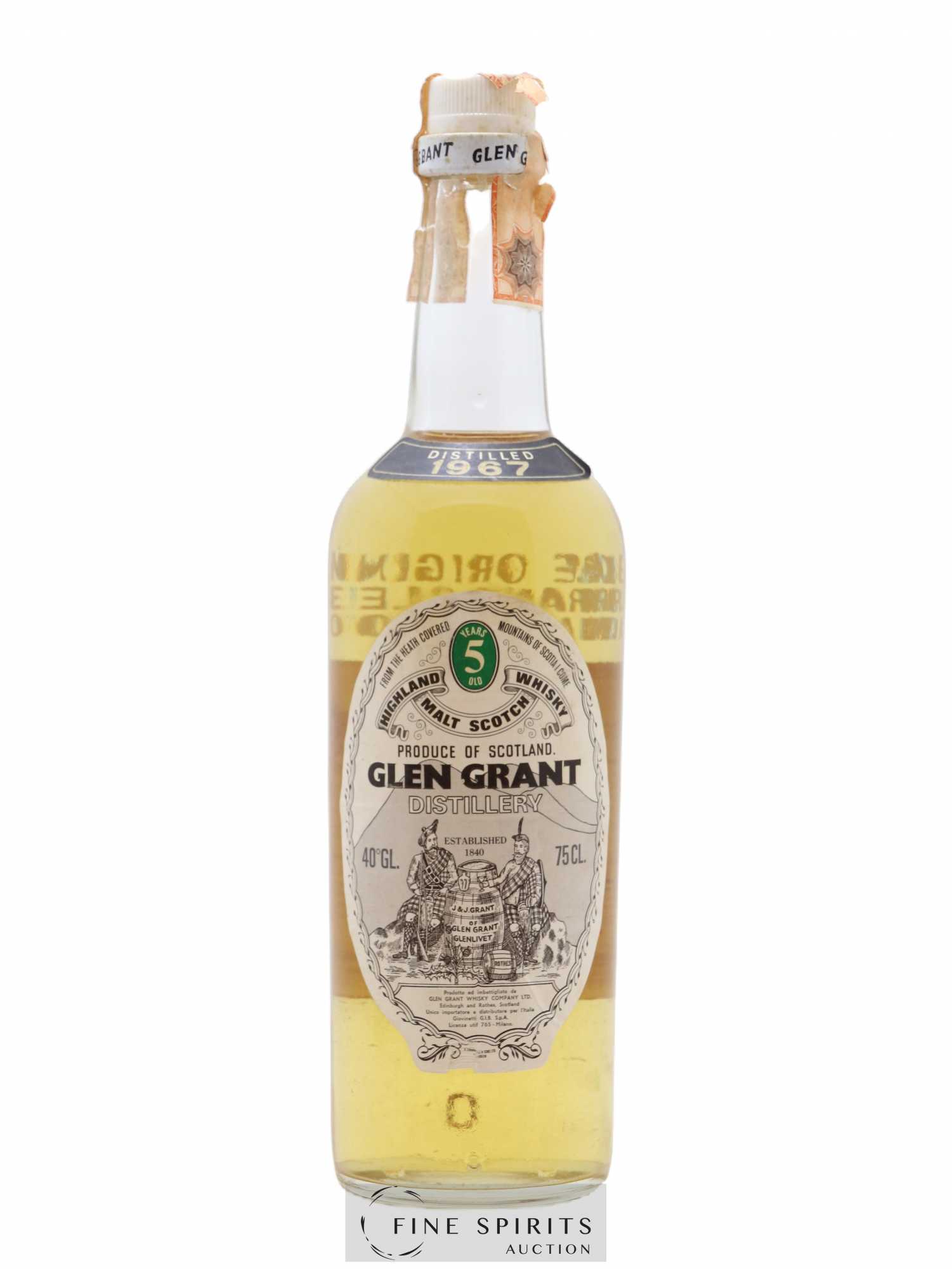 Glen Grant 5 years 1967 Of. Giovinetti Import