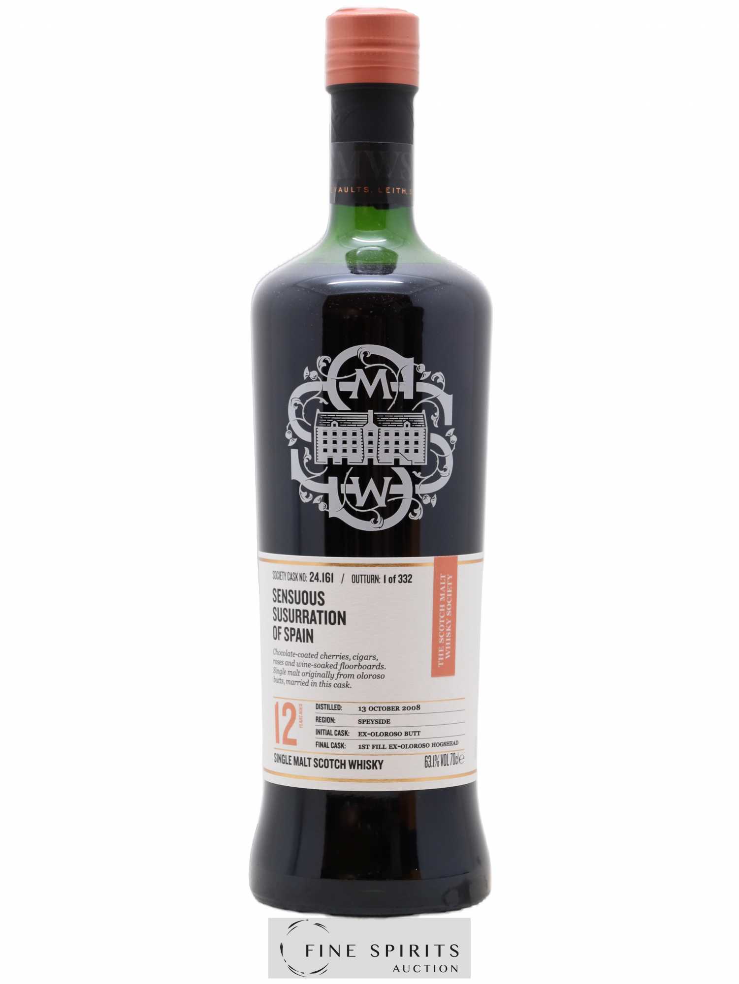Sensuous Susurration of Spain 12 years 2008 The Scotch Malt Whisky Society Cask n°24.146 - One of 344