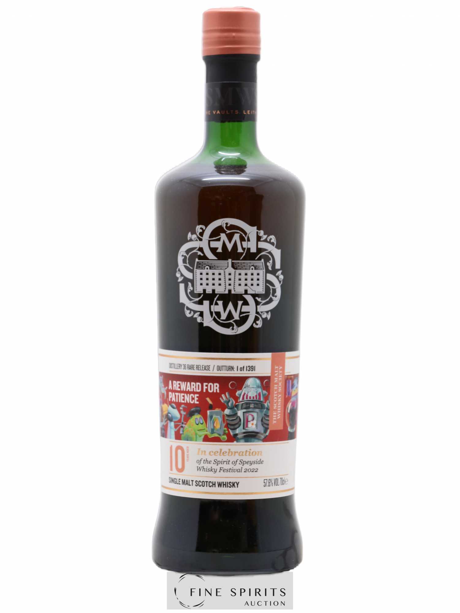 A Reward for Patience 10 years The Scotch Malt Whisky Society Distillery 36 Rare Release - One of 1391 Whisky Festival 2022