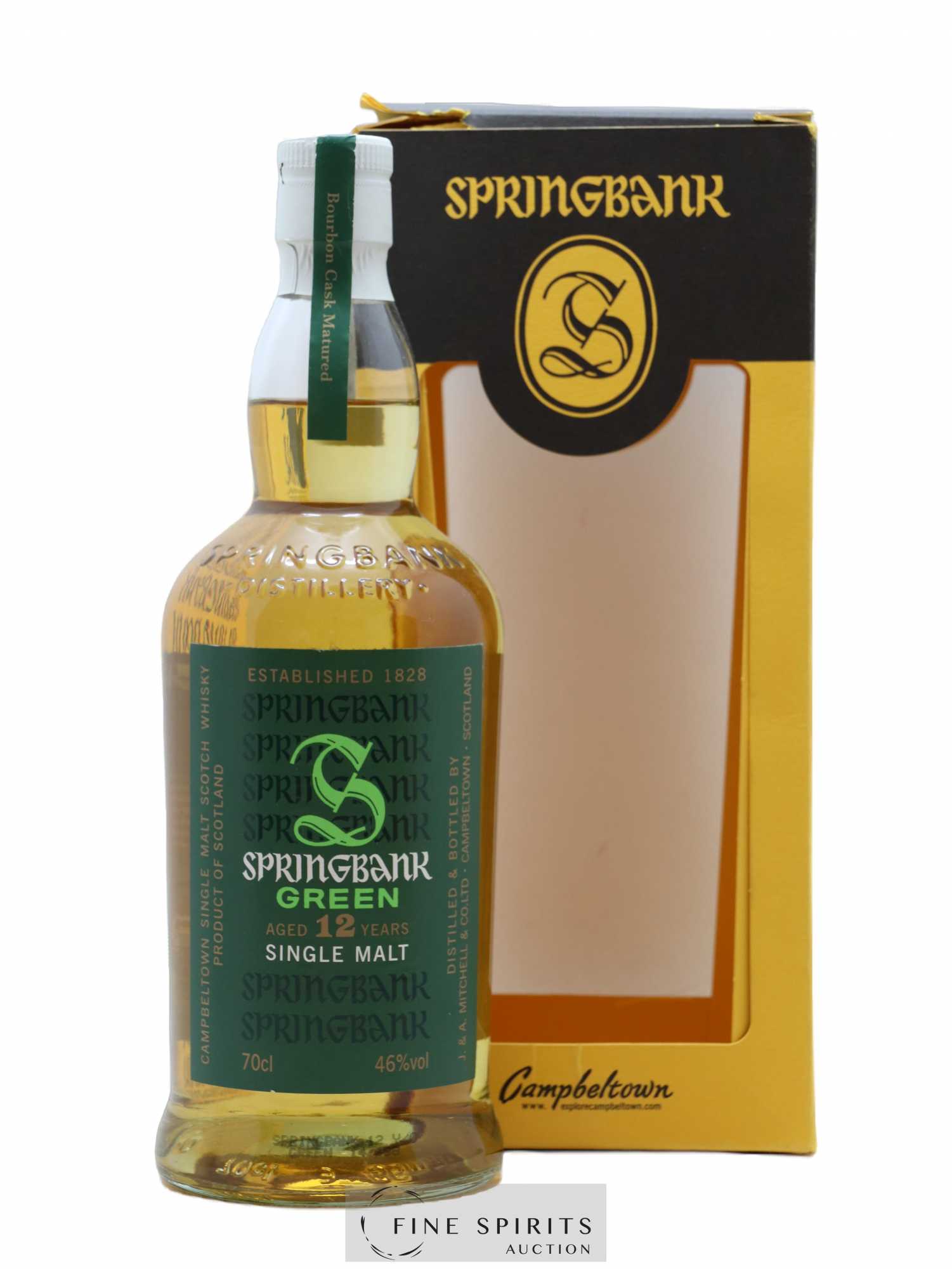 Springbank 12 years Of. Green Bourbon Cask matured - One of 9000