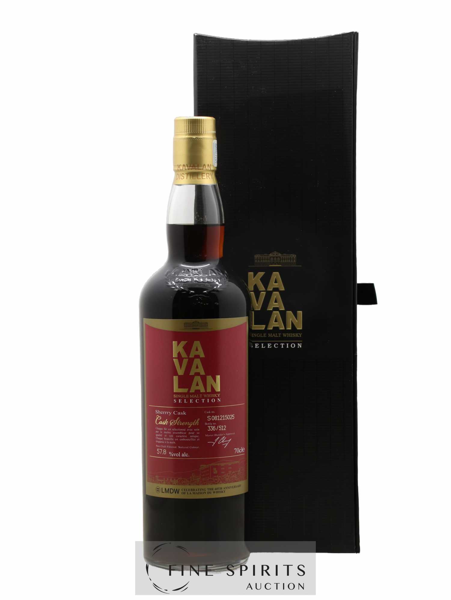 Kavalan Of. Selection Sherry Cask n°S081215025 - One of 512 - bottled 2016 LMDW 60th Anniversary Cask Strength