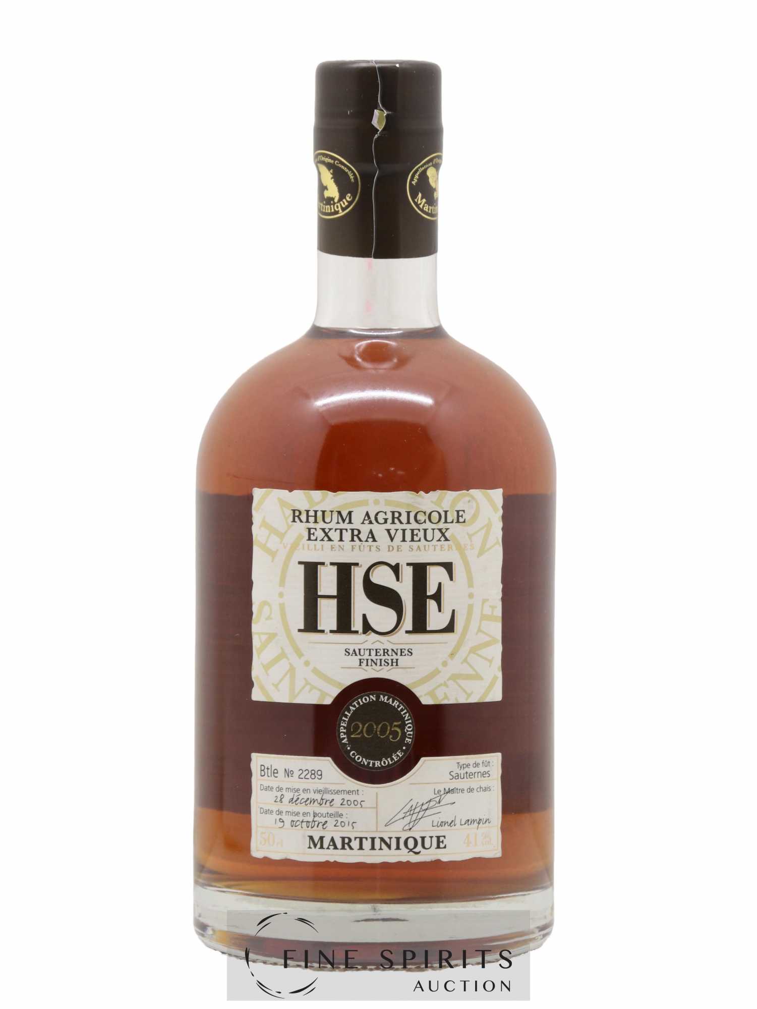 HSE 2005 Of. Sauternes Finish - bottled 2015