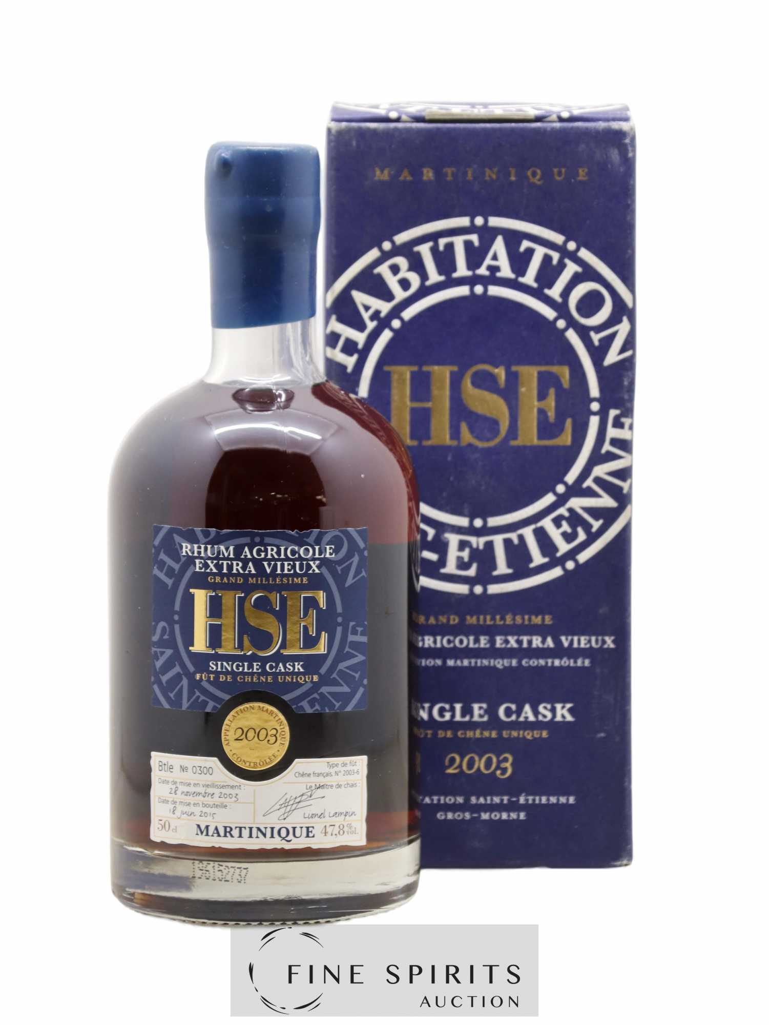 HSE 2003 Of. Single Cask n°2003-6 - bottled 2015