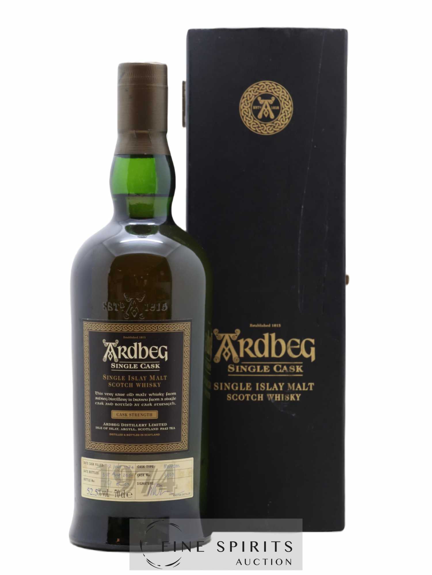 Ardbeg 1974 Of. Single Cask n°3309 - One of 109 - bottled 2006