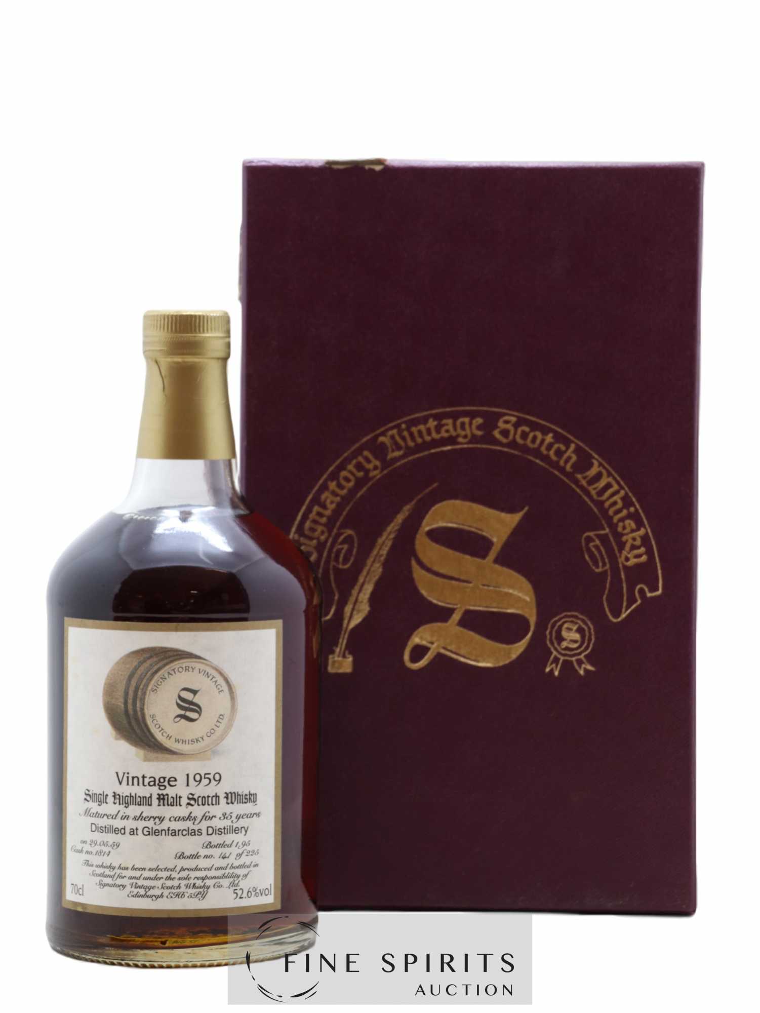 Glenfarclas 35 years 1959 Signatory Vintage Sherry Cask n°1814 - One of 225 - bottled 1995