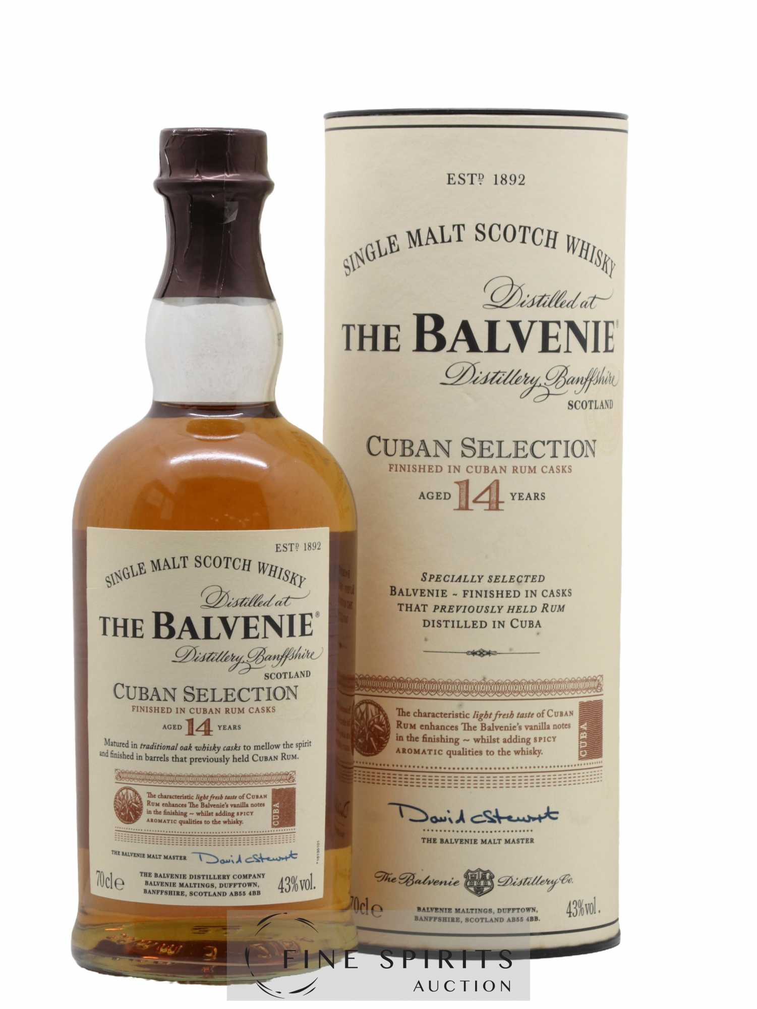 Balvenie The 14 years Of. Cuban Selection Cuban Rum Casks Finish