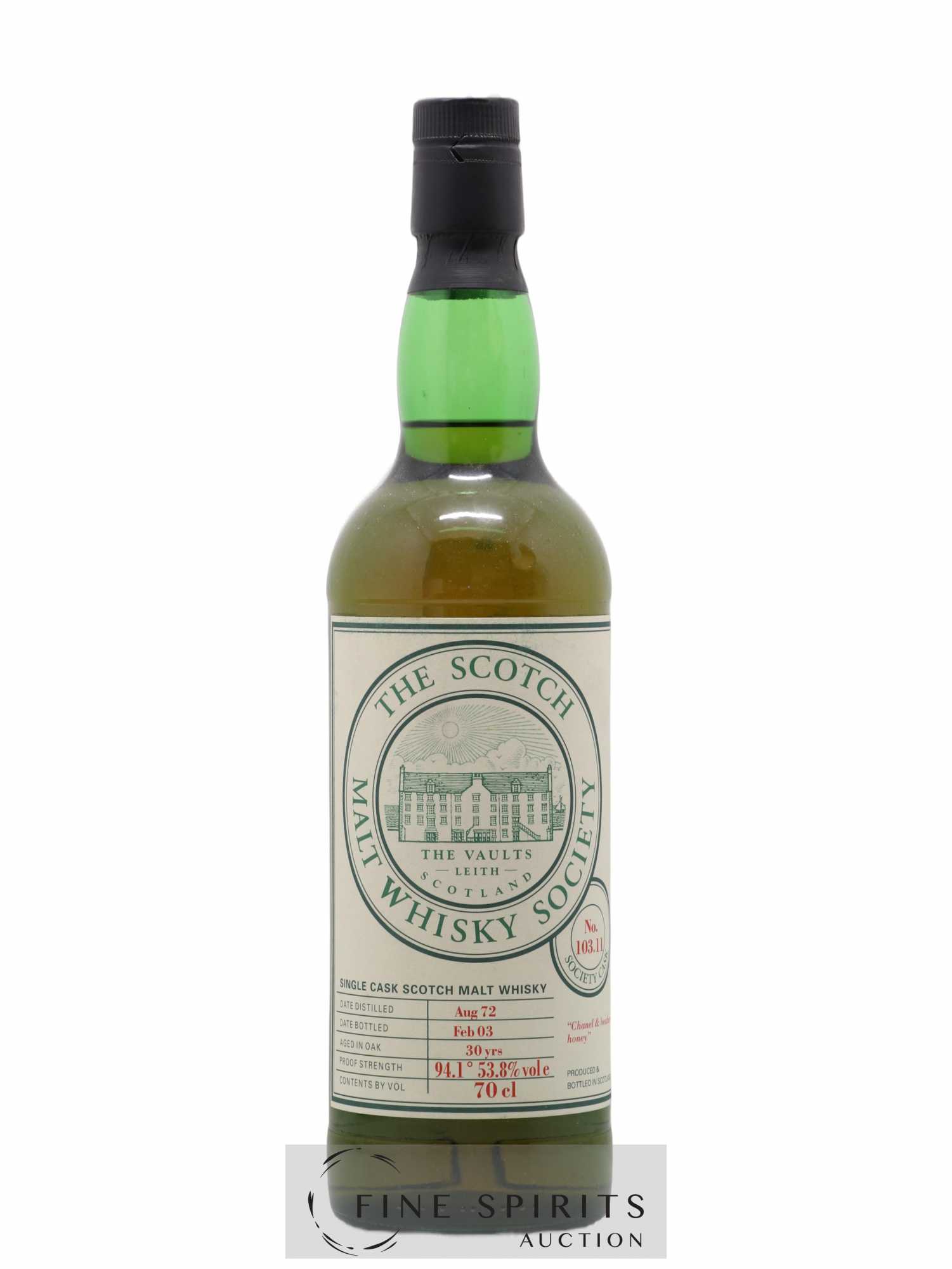 Royal Lochnagar 30 years 1972 The Scotch Malt Whisky Society Cask n°103.11 - bottled 2003