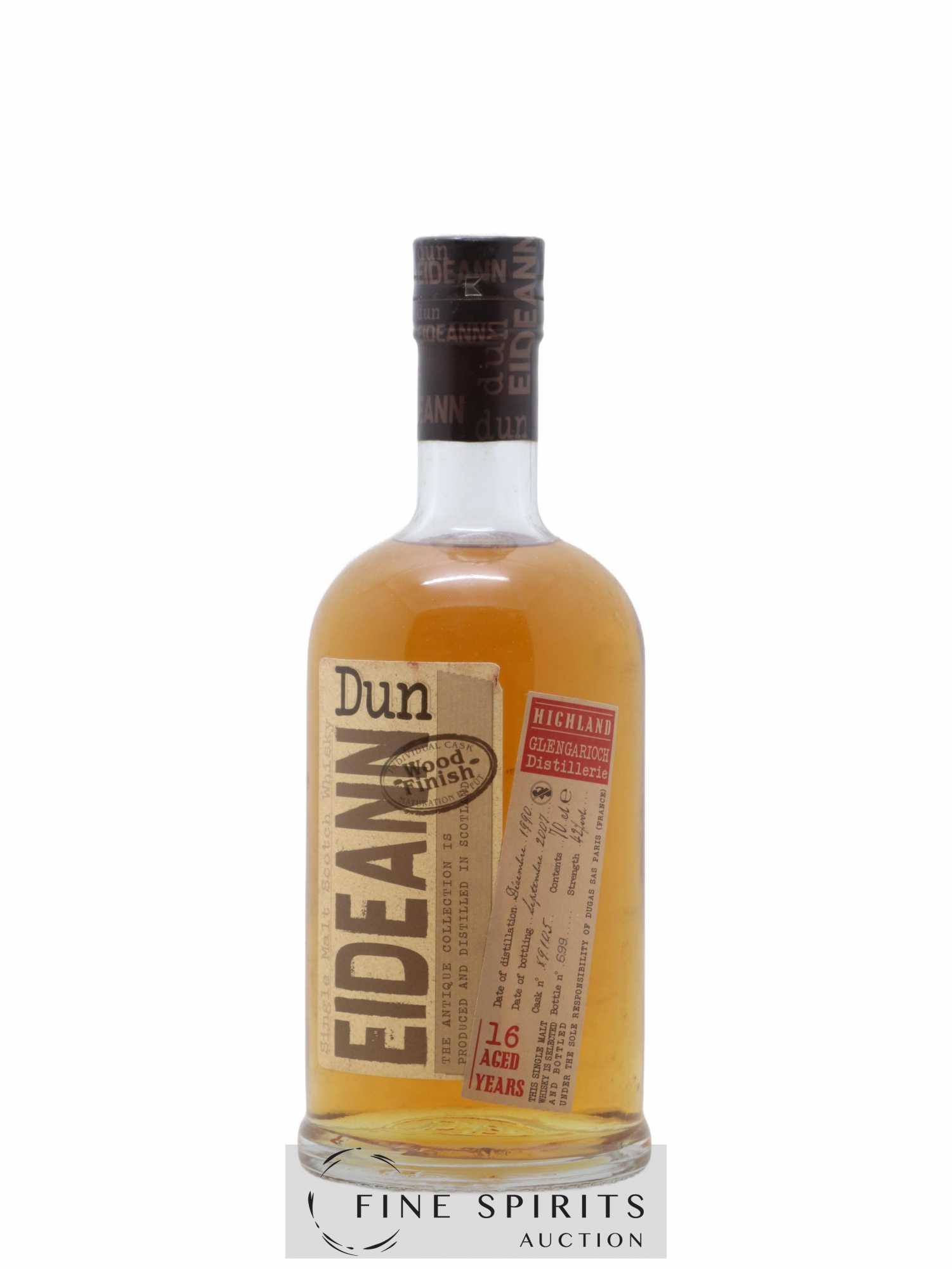 Glen Garioch 16 years 1990 Dun Eideann Cask n°89105 - bottled 2007 Dugas