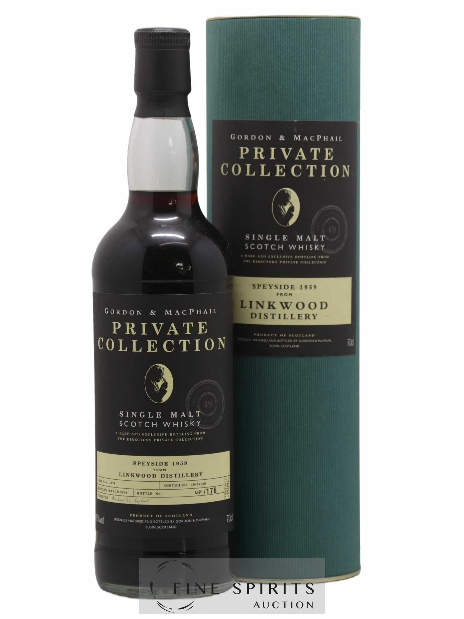 Linkwood 49 years 1959 Gordon & Macphail Cask n°1178 - One of 176 - bottled 2009 Private Collection